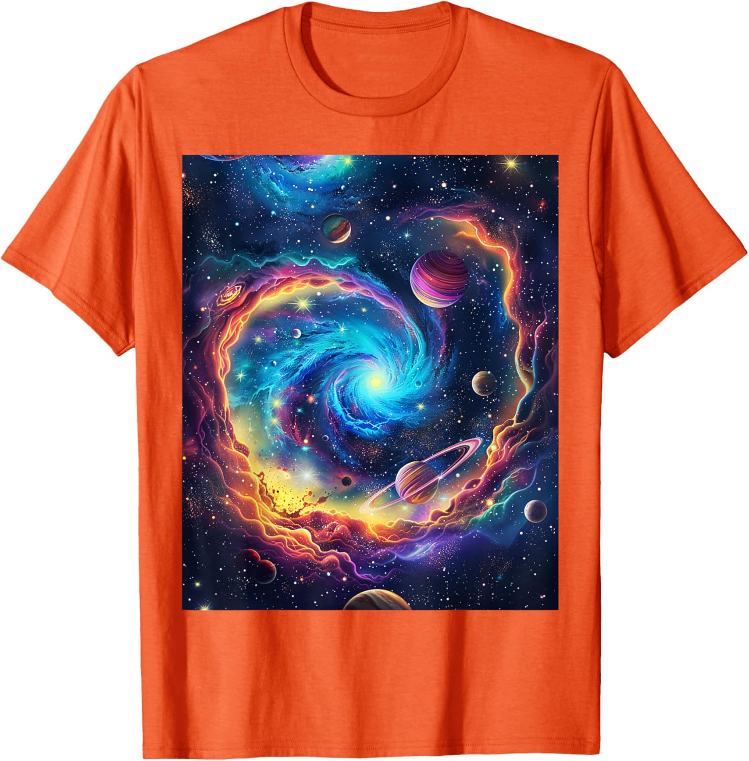 Cosmic Vortex Galaxy Space T-Shirt for Starry Nights and Adventures - 19