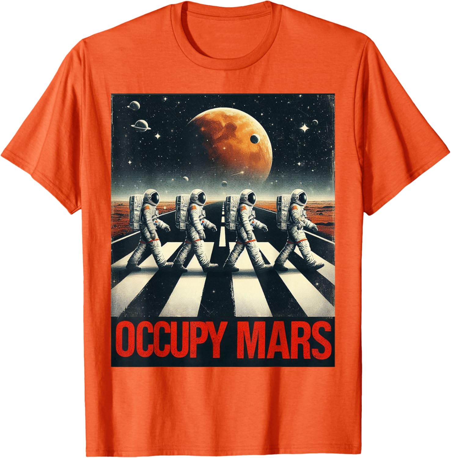 Astronauts Walking on Mars T-Shirt Perfect for Space Lovers and Adventurers - 4