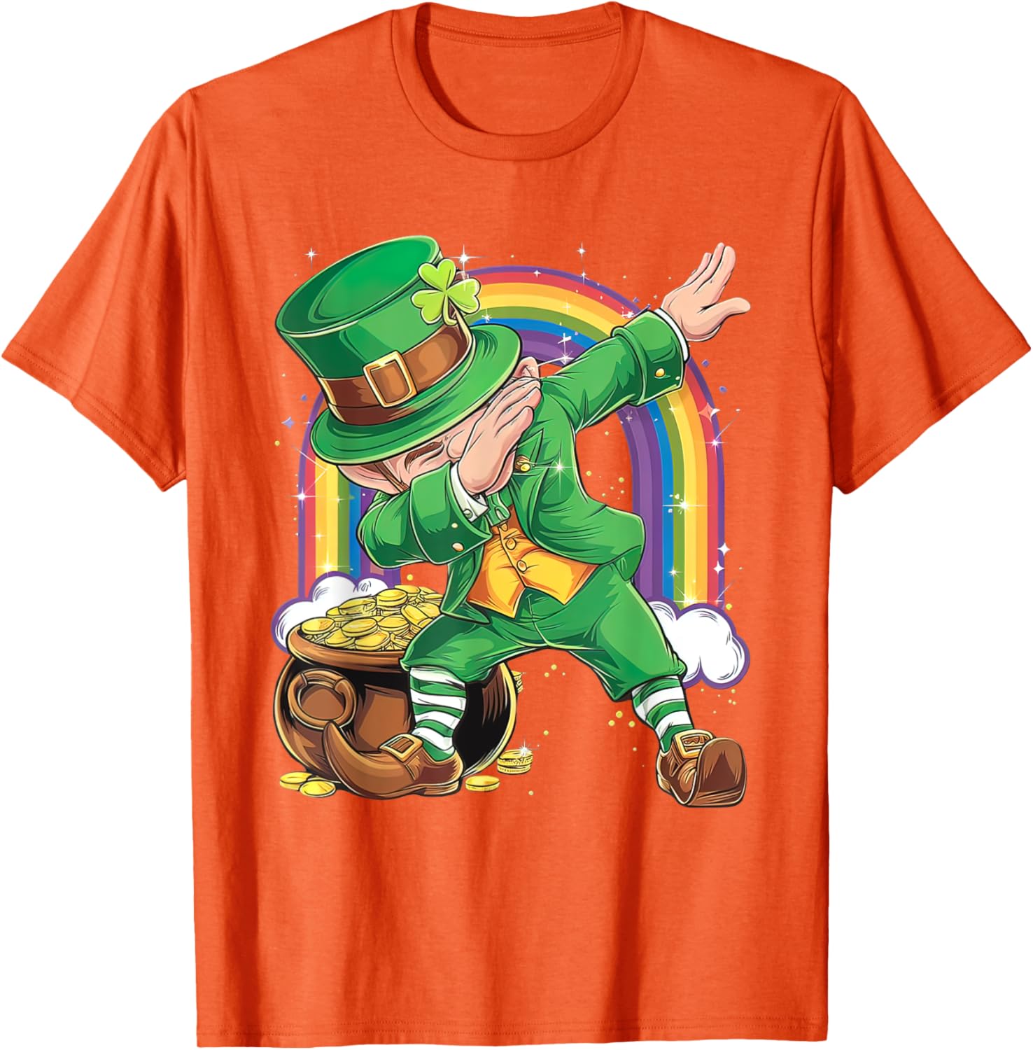 St Patricks Day Dabbing Leprechaun T-Shirt for Men, Women, Kids - 14