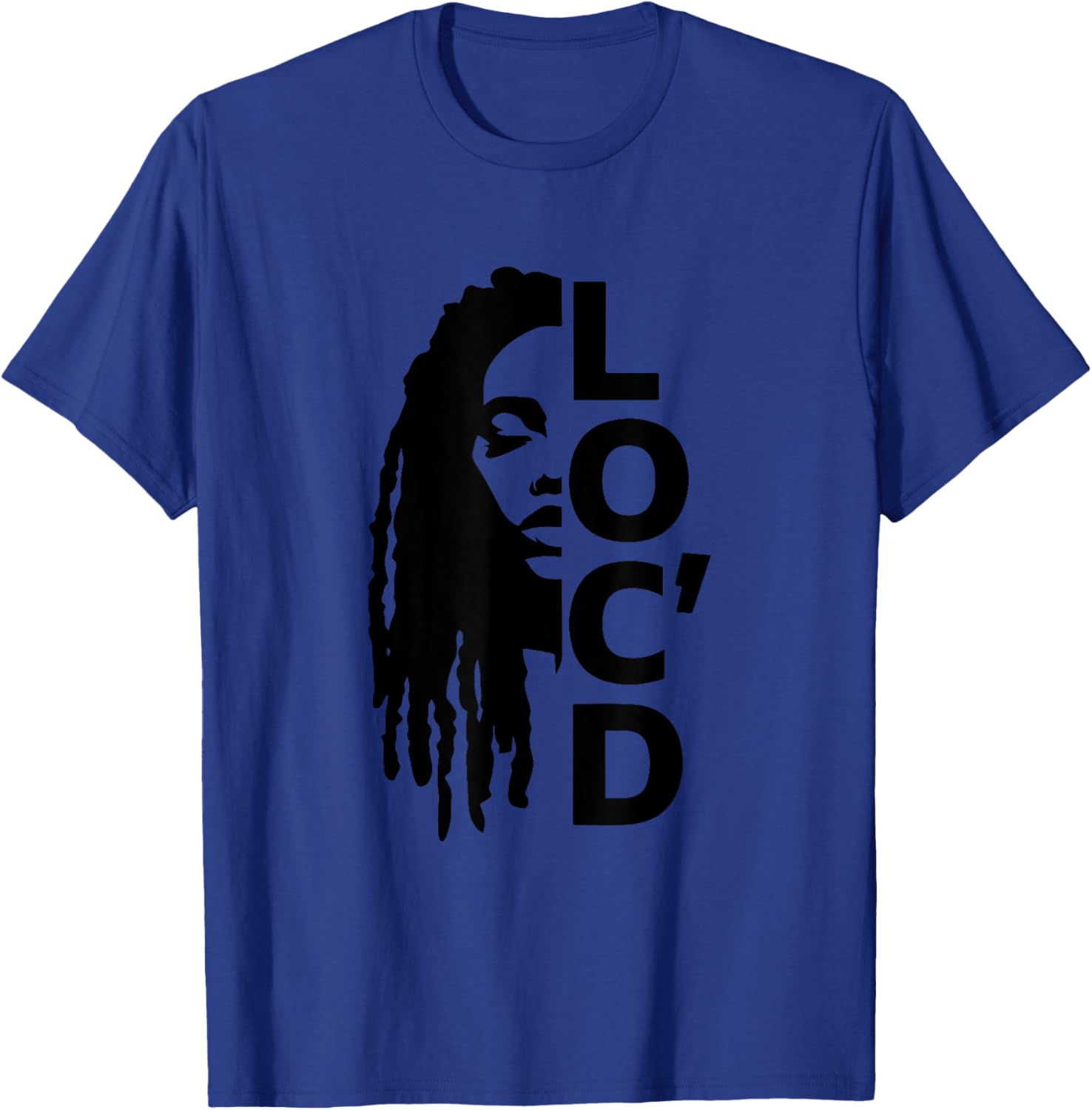 Loc'd For Life Afro Locs T-Shirt for Proud Black Melanin Women - 13