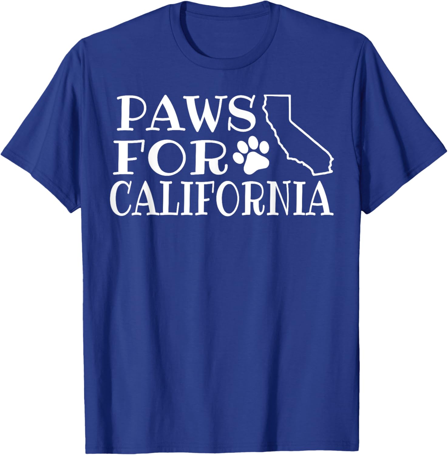 Paws For California Short Sleeve Tee for Adults and Kids - Black Small - 2