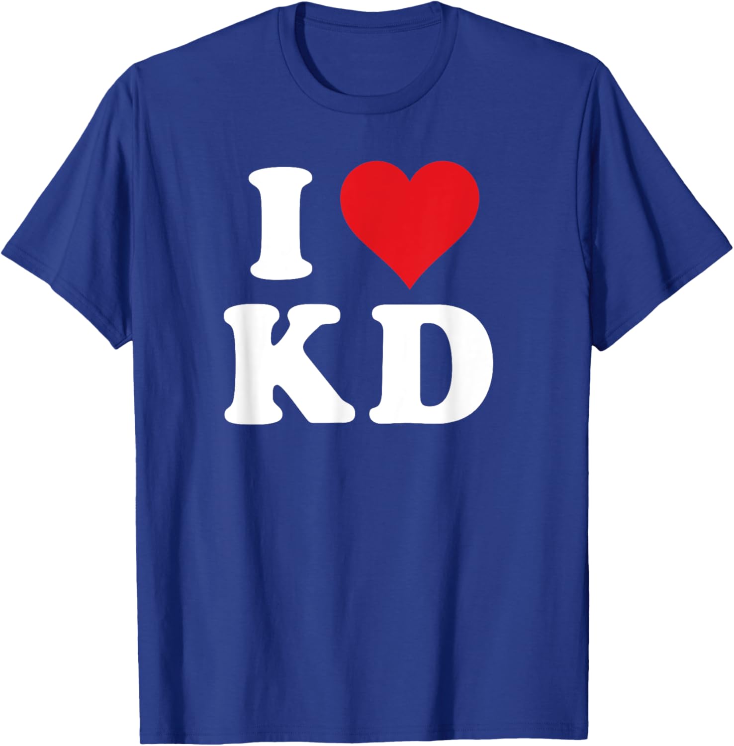 I Love KD Initials T-Shirt - Heartfelt Design for K D Fans and Family - 3