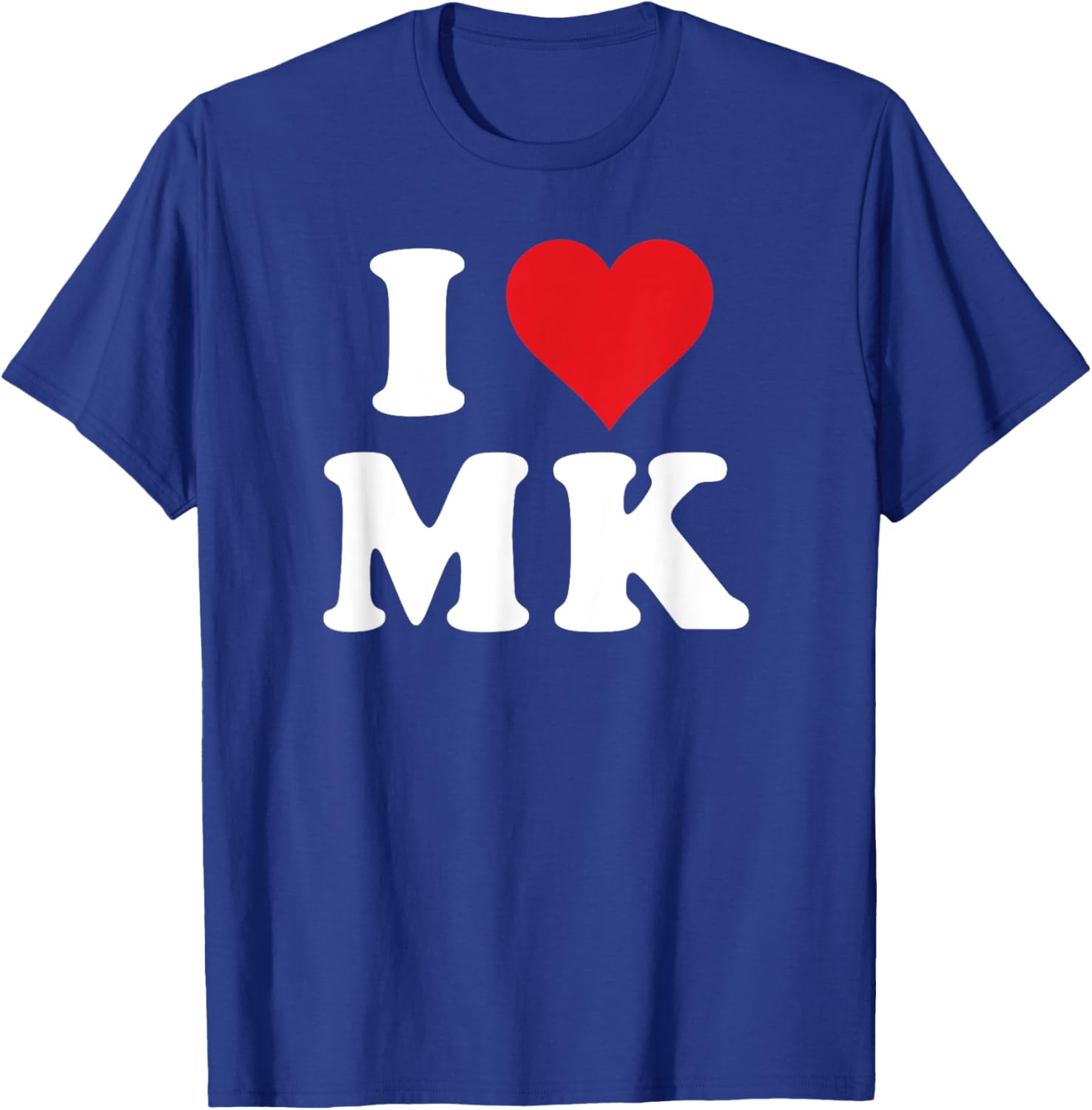 I Love MK Initials T-Shirt for Personalized Style and Comfort - 18