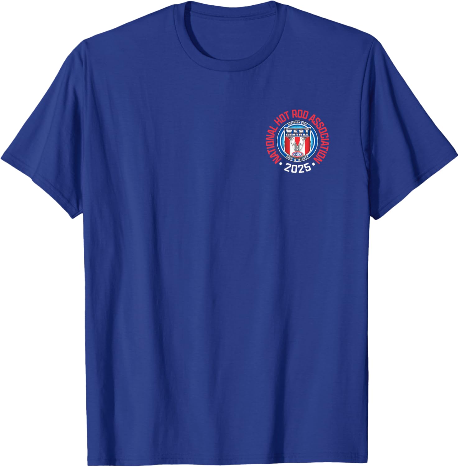 NHRA West Central Division Circle Logo T-Shirt for Motorsports Fans - 15
