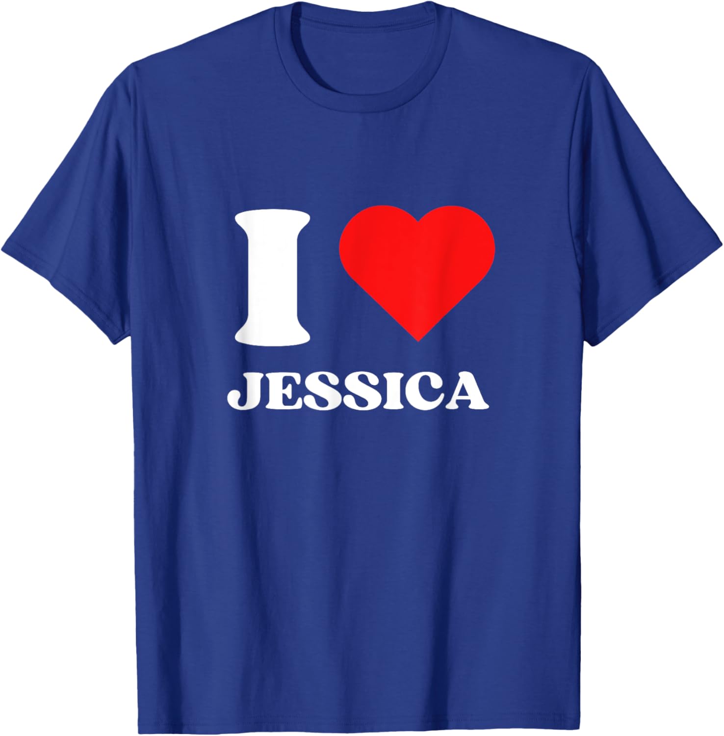I Love Jessica Y2K Heart Graphic Valentine's Day T-Shirt for Women - 22