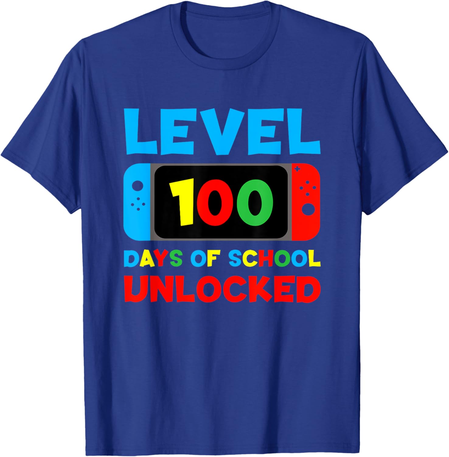 Level 100 Days of School Unlocked T-Shirt for Kids and Teens - 29
