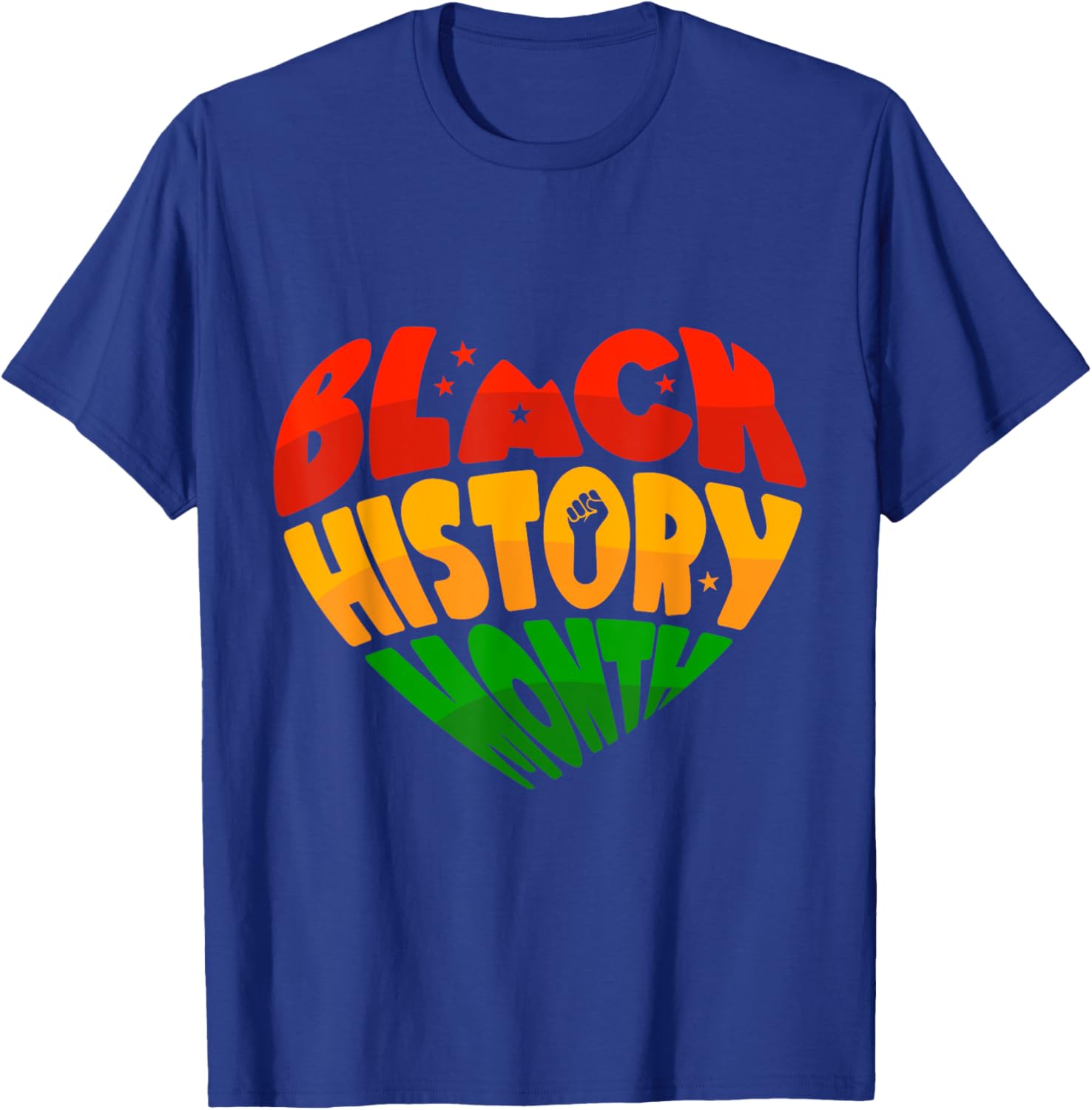 Celebrate Black History Month Heart & Fist T-Shirt for Women, Men & Kids - 14