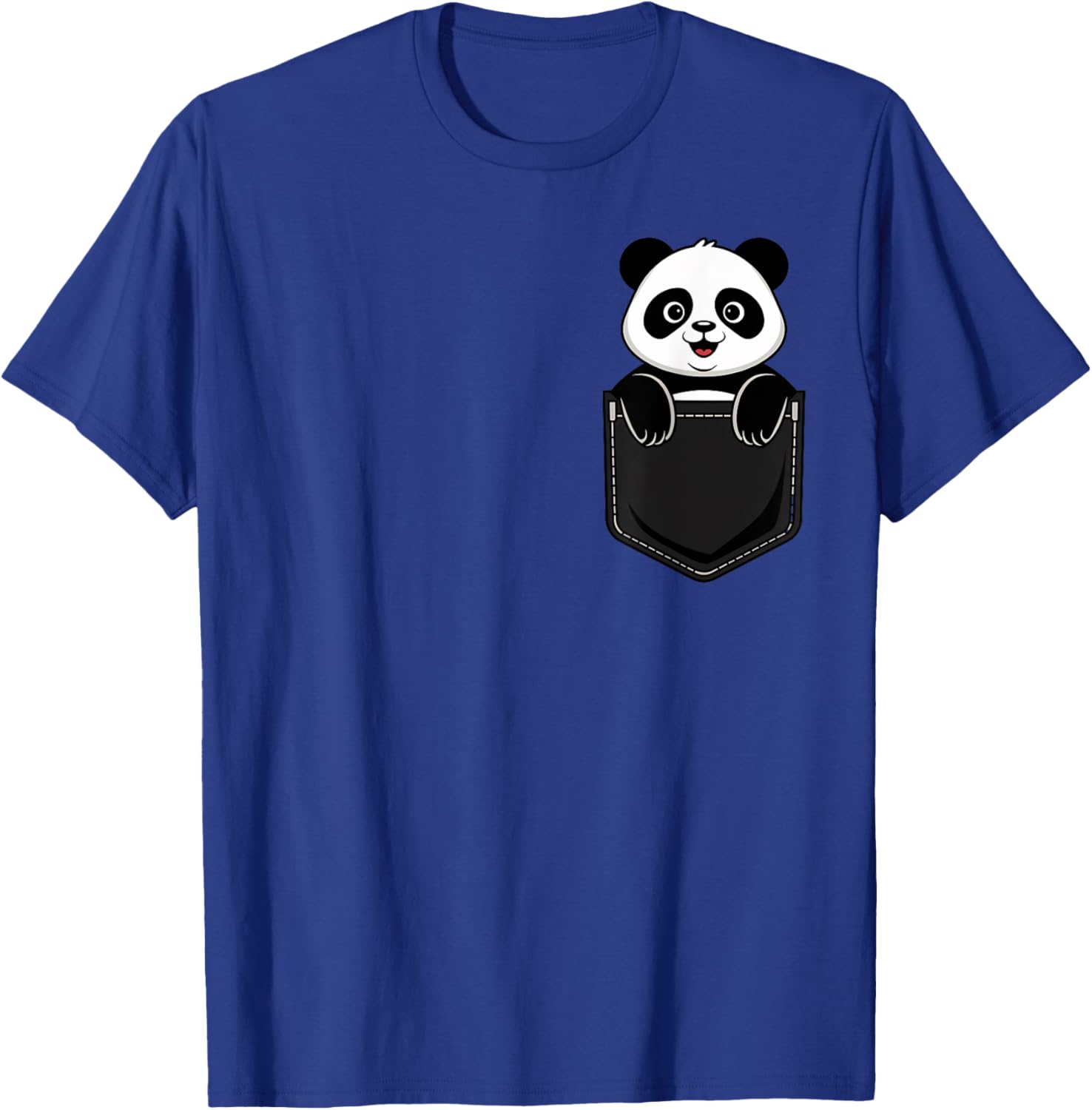Cute Funny Panda T-Shirt for Men and Women Pocket Animal Design - 20