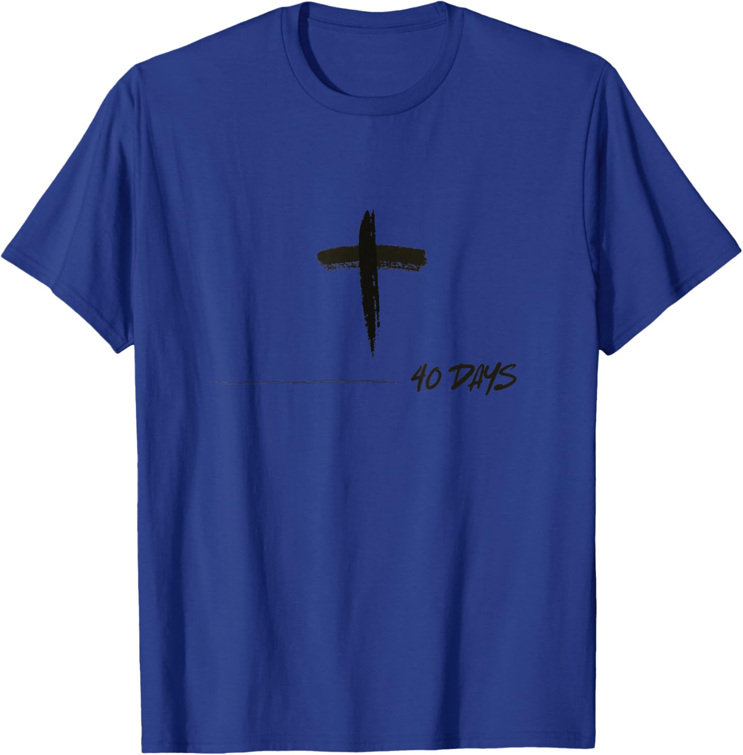 Forty Days of Lent Ash Wednesday Cross Catholic T-Shirt for Believers - 9
