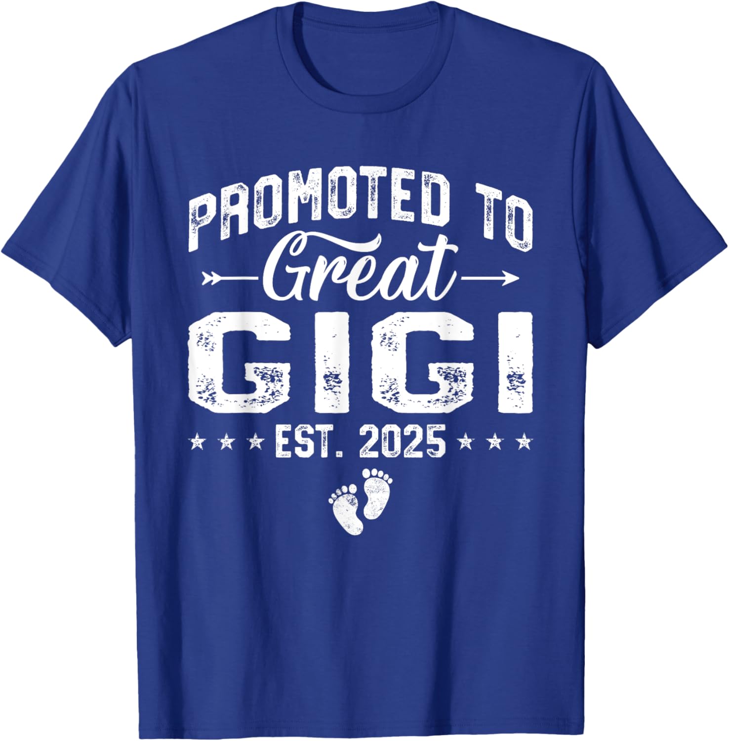 Promoted to Great Gigi 2025 Grandma T-Shirt Gift for New Grandparents - 5