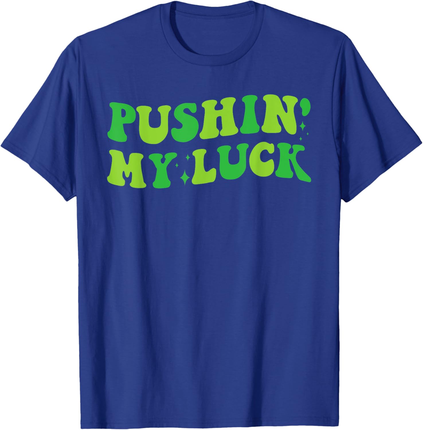 Funny Pushing My Luck St Patricks Day 2025 Groovy T-Shirt for Boys - 2