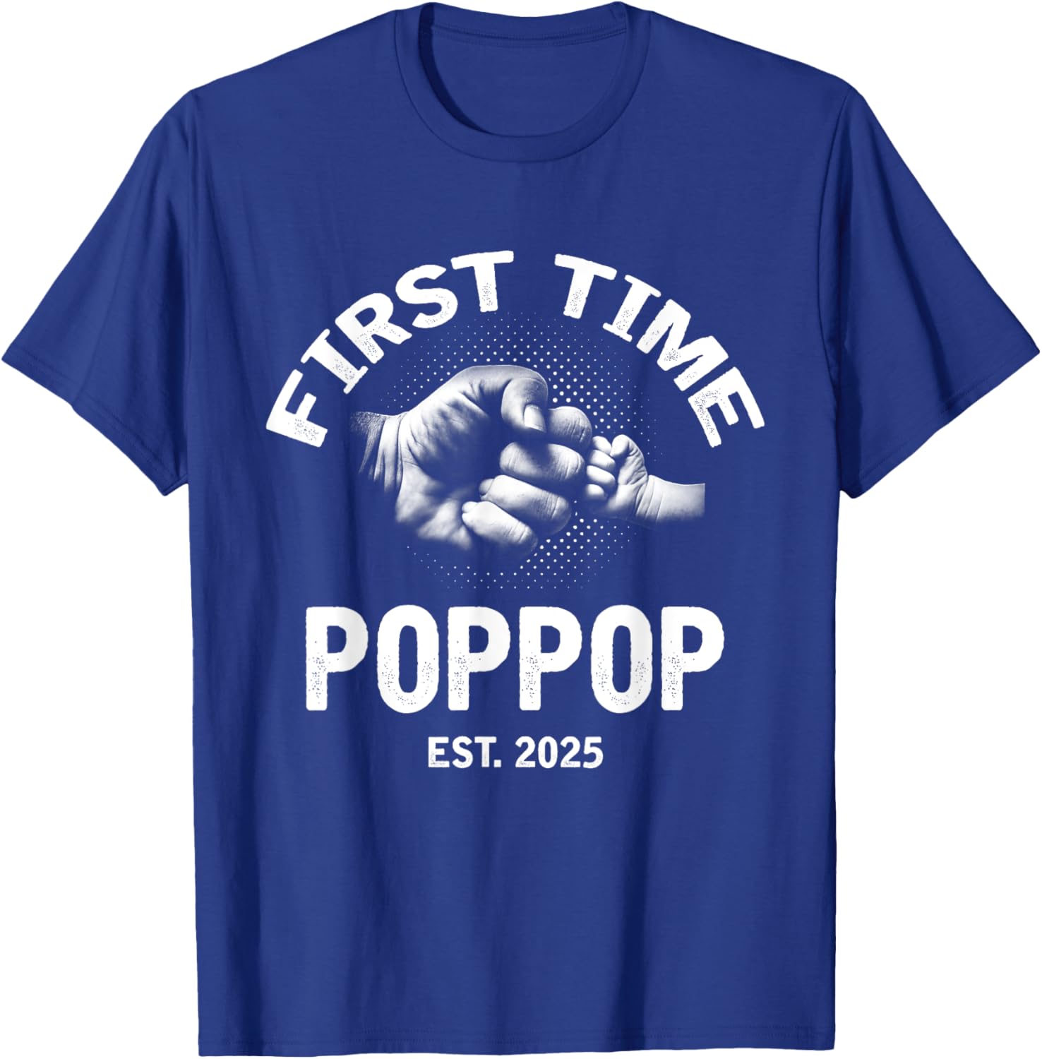 First Time Poppop Established 2025 Vintage Father's Day T-Shirt - 9
