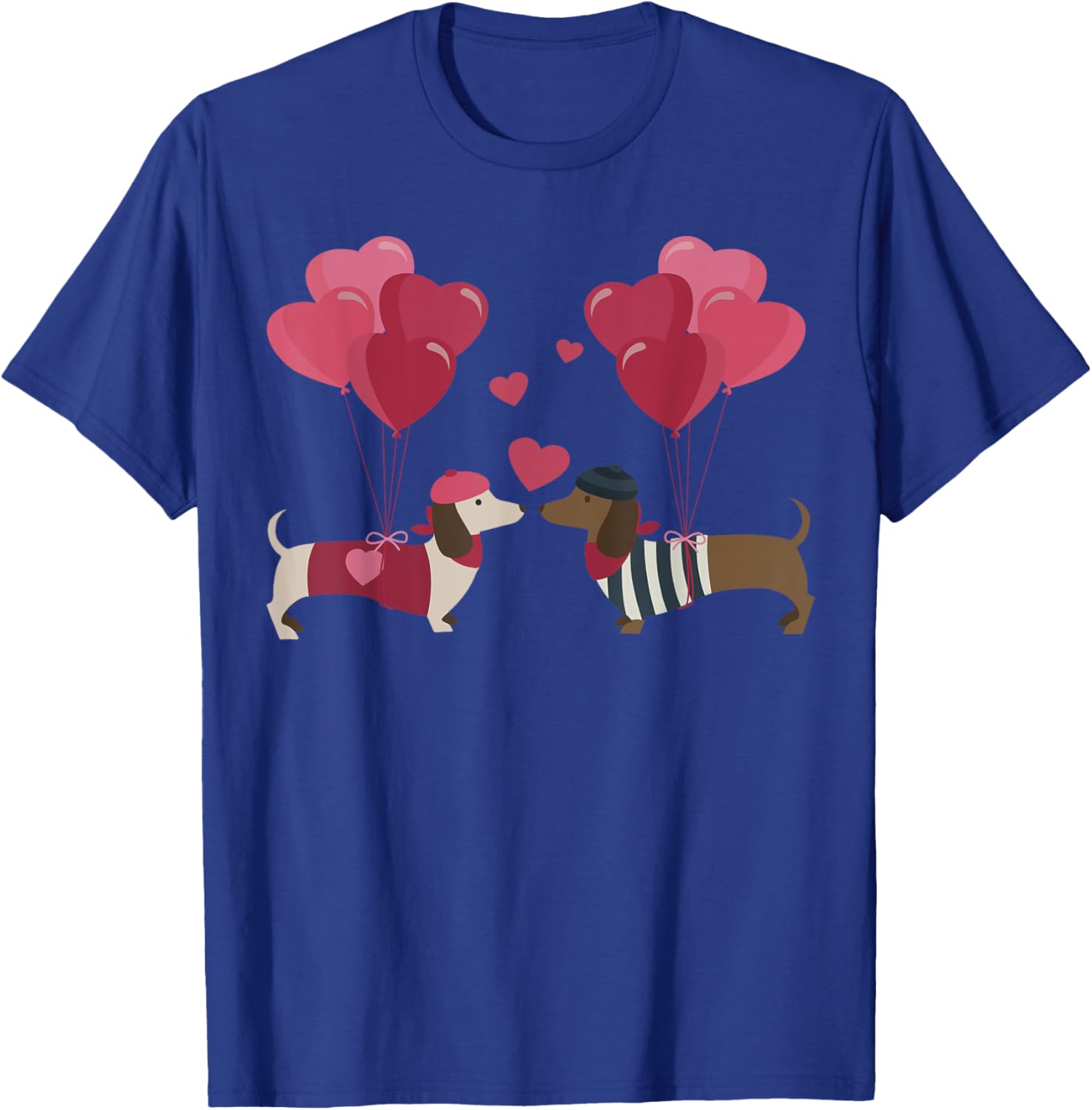 Cute Dachshund Valentine's Day T-Shirt for Dog Moms and Dads - 12