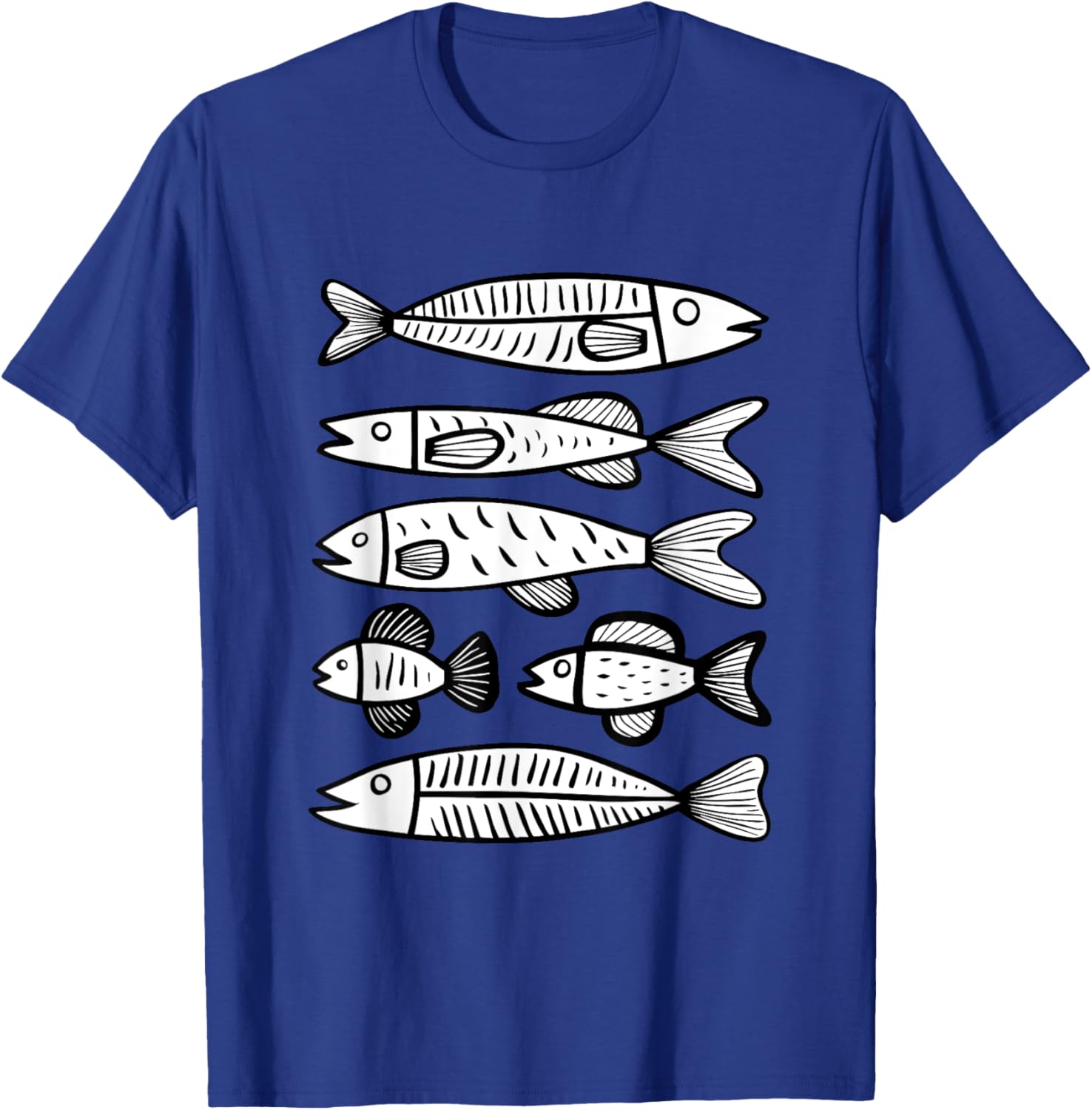 Minimalist Fish Pattern T-Shirt for Ocean Lovers – Stylish and Unique Design - 14