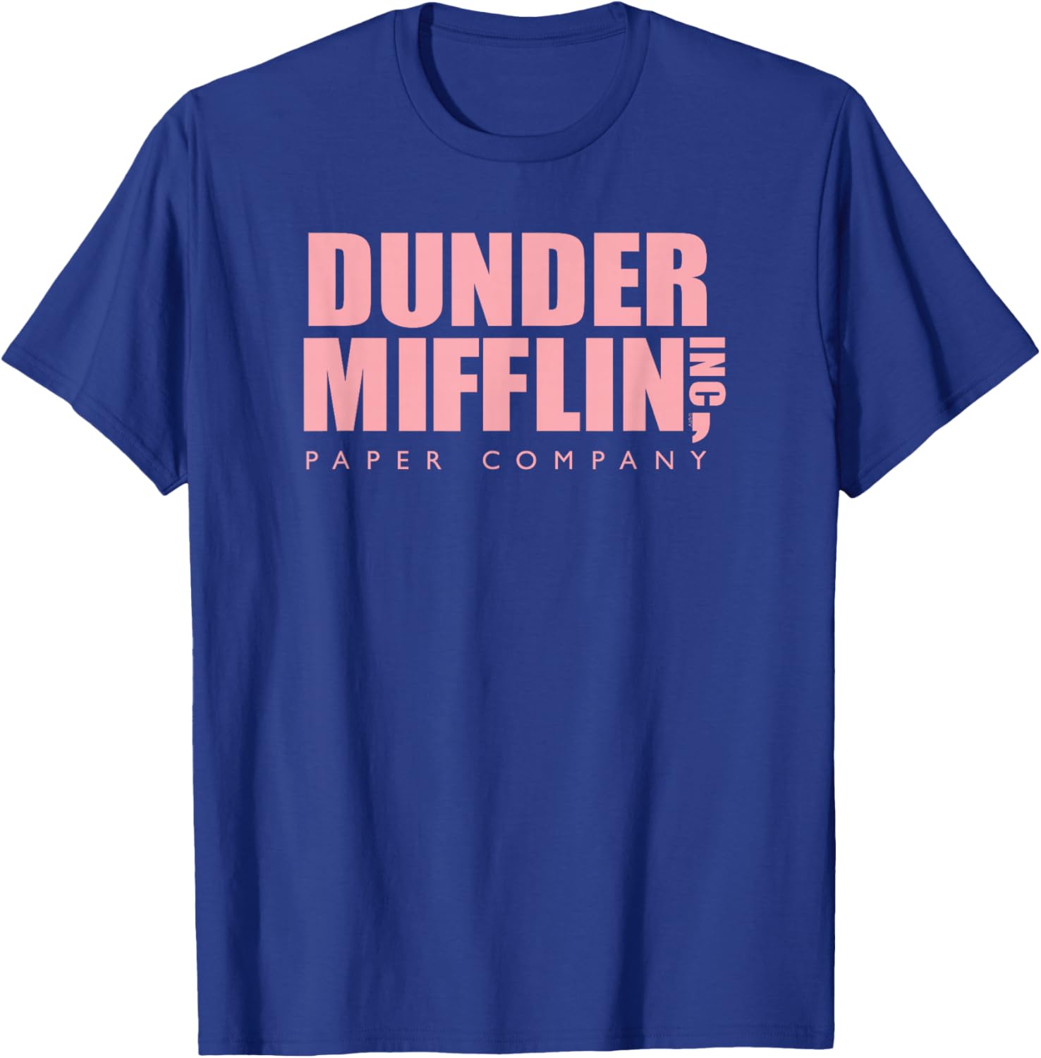 Pink Dunder Mifflin Logo T-Shirt for Office Fans - Fun Casual Wear - 16