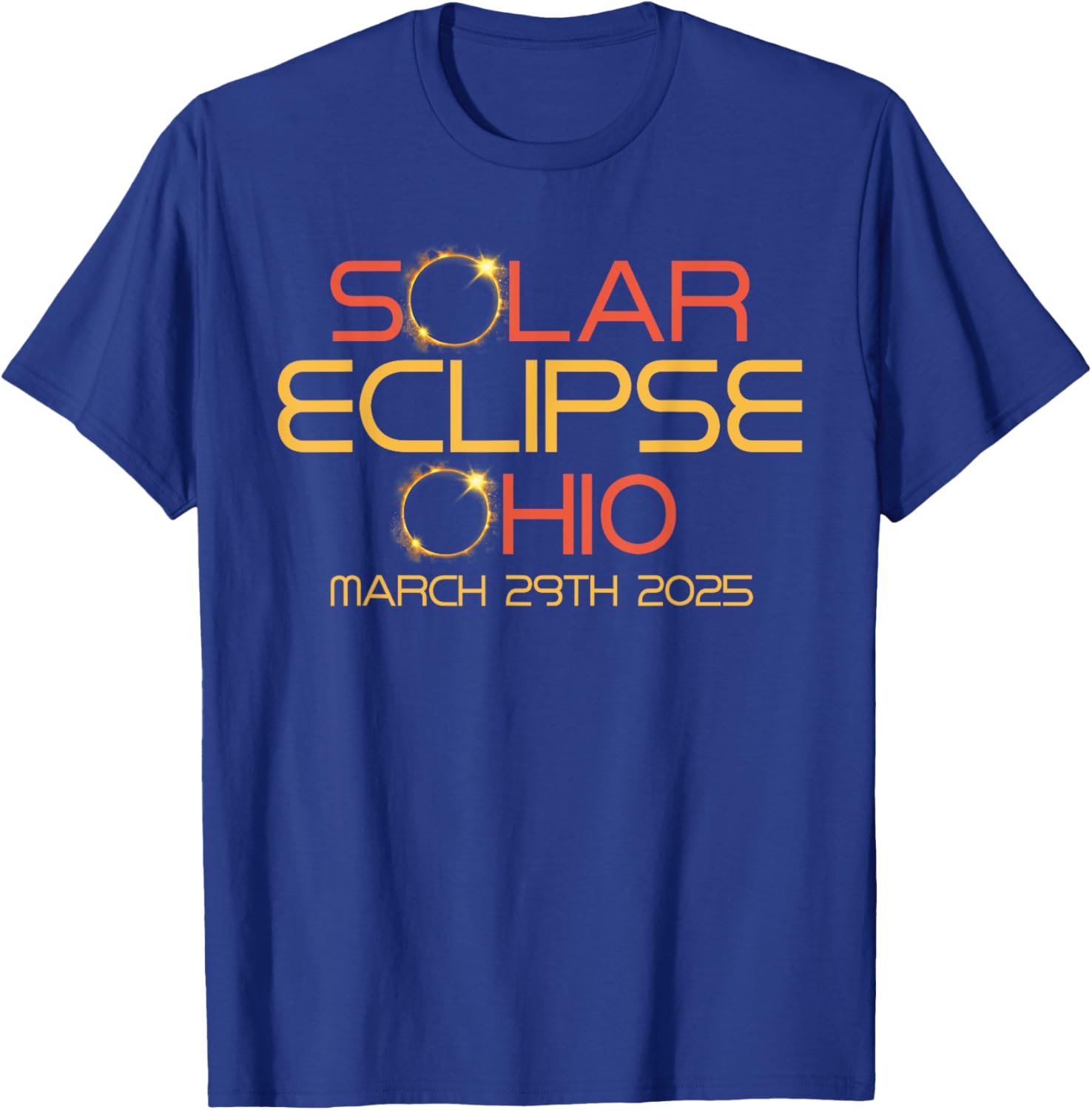 Partial Solar Eclipse March 29 2025 T-Shirt for Ohio Eclipse Fans - 4