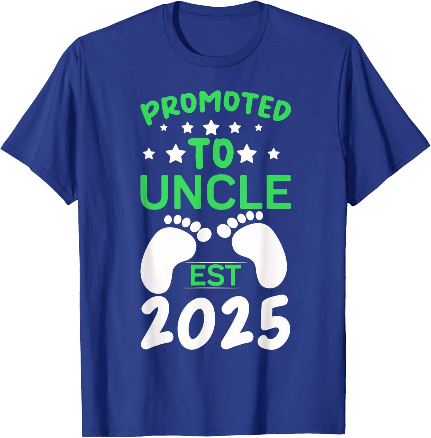 Funny Promoted to Uncle 2025 T-Shirt Perfect Gift for New Uncles - 9