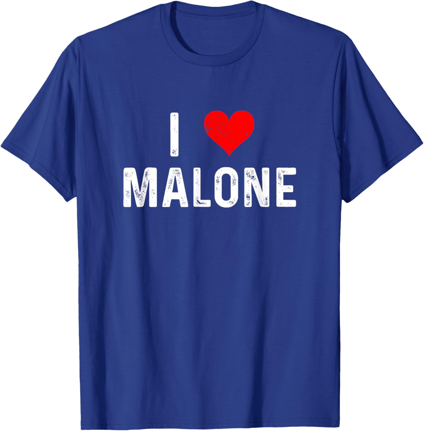 I Love Malone Heart Distressed T-Shirt for Fun and Stylish Outfits - 6