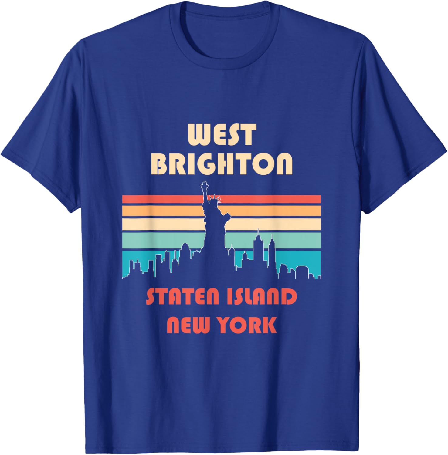 West Brighton Staten Island Retro Vintage T-Shirt for Casual Style - 3