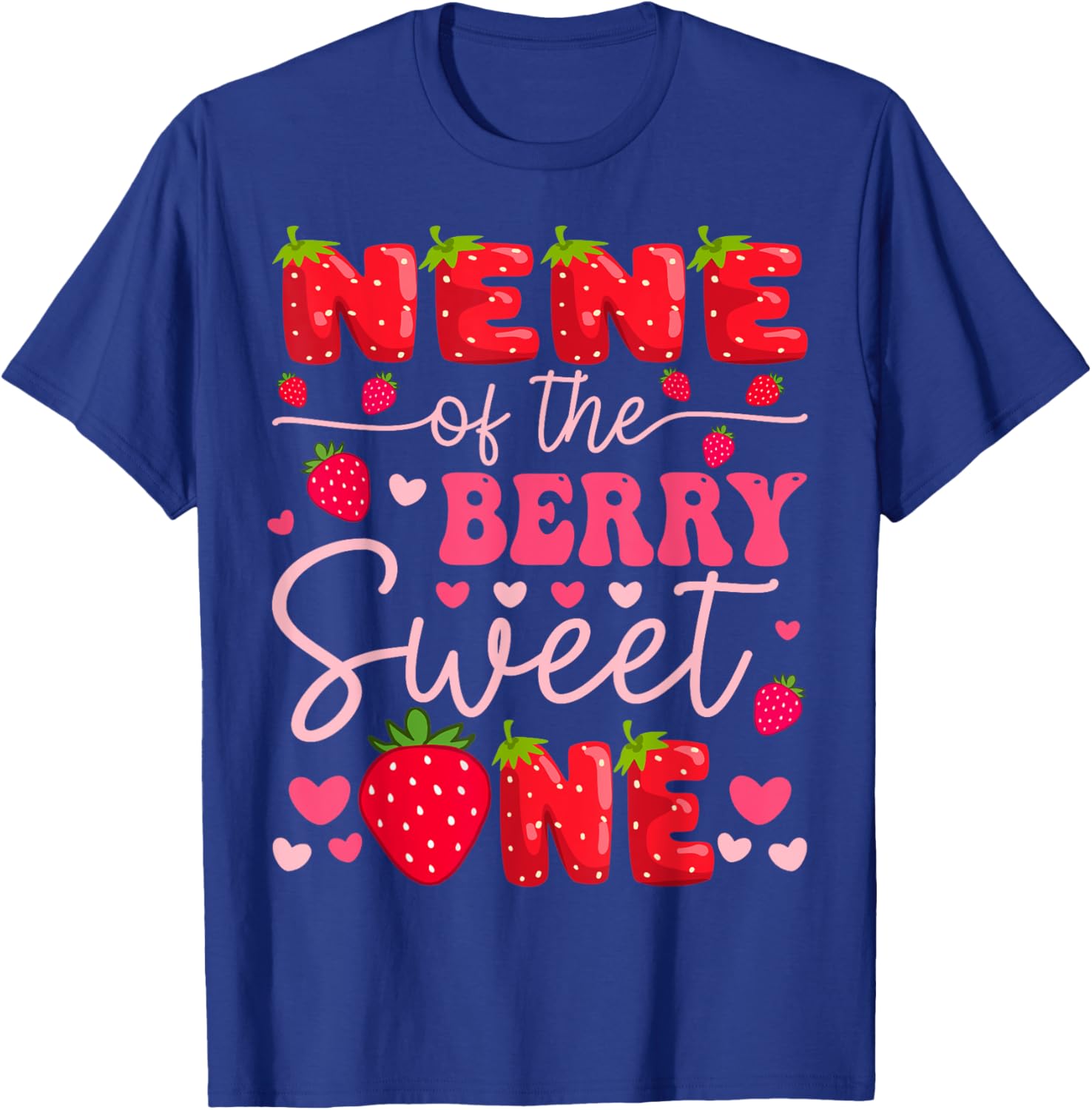 Sweet Strawberry Birthday Girl T-Shirt for 1st Birthday Celebration - 7