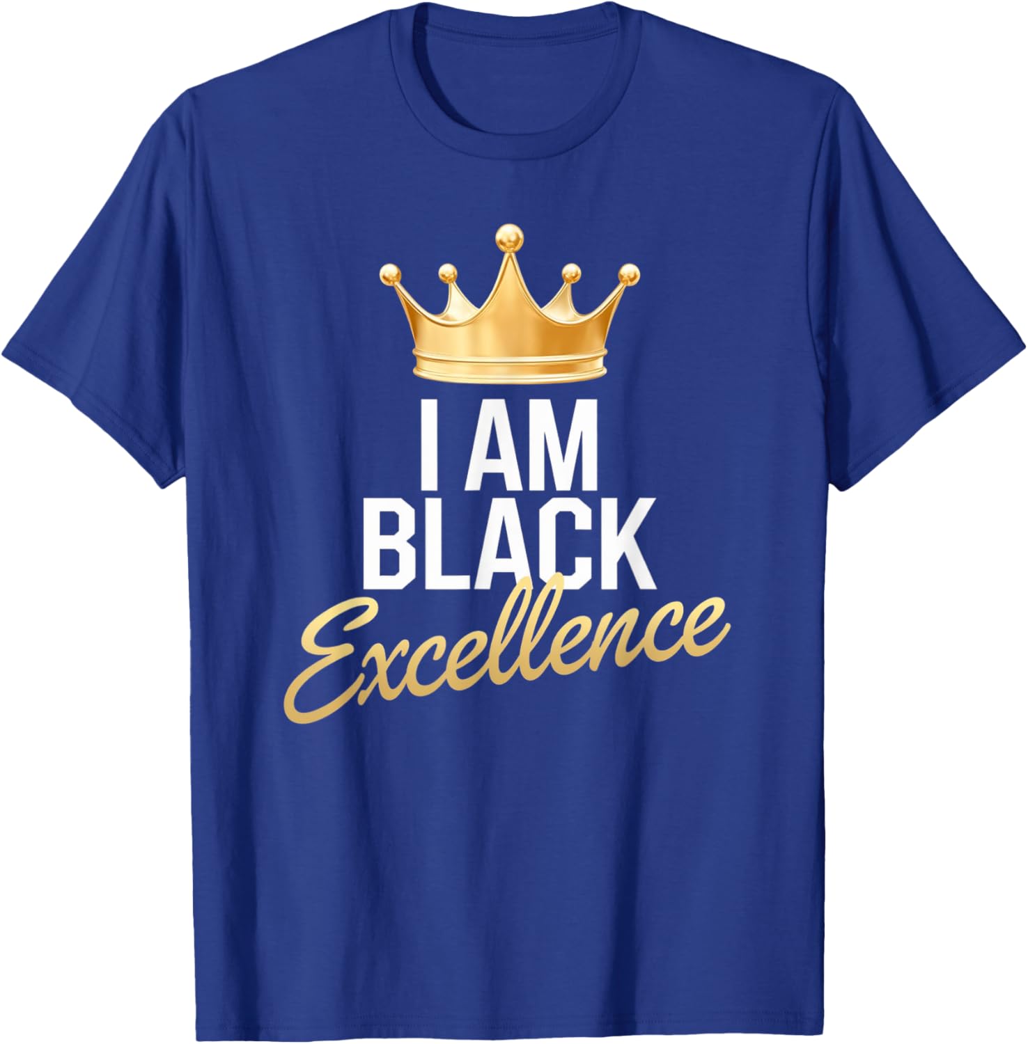 I AM BLACK EXCELLENCE Afro Motivation T-Shirt for Black History Month - 9