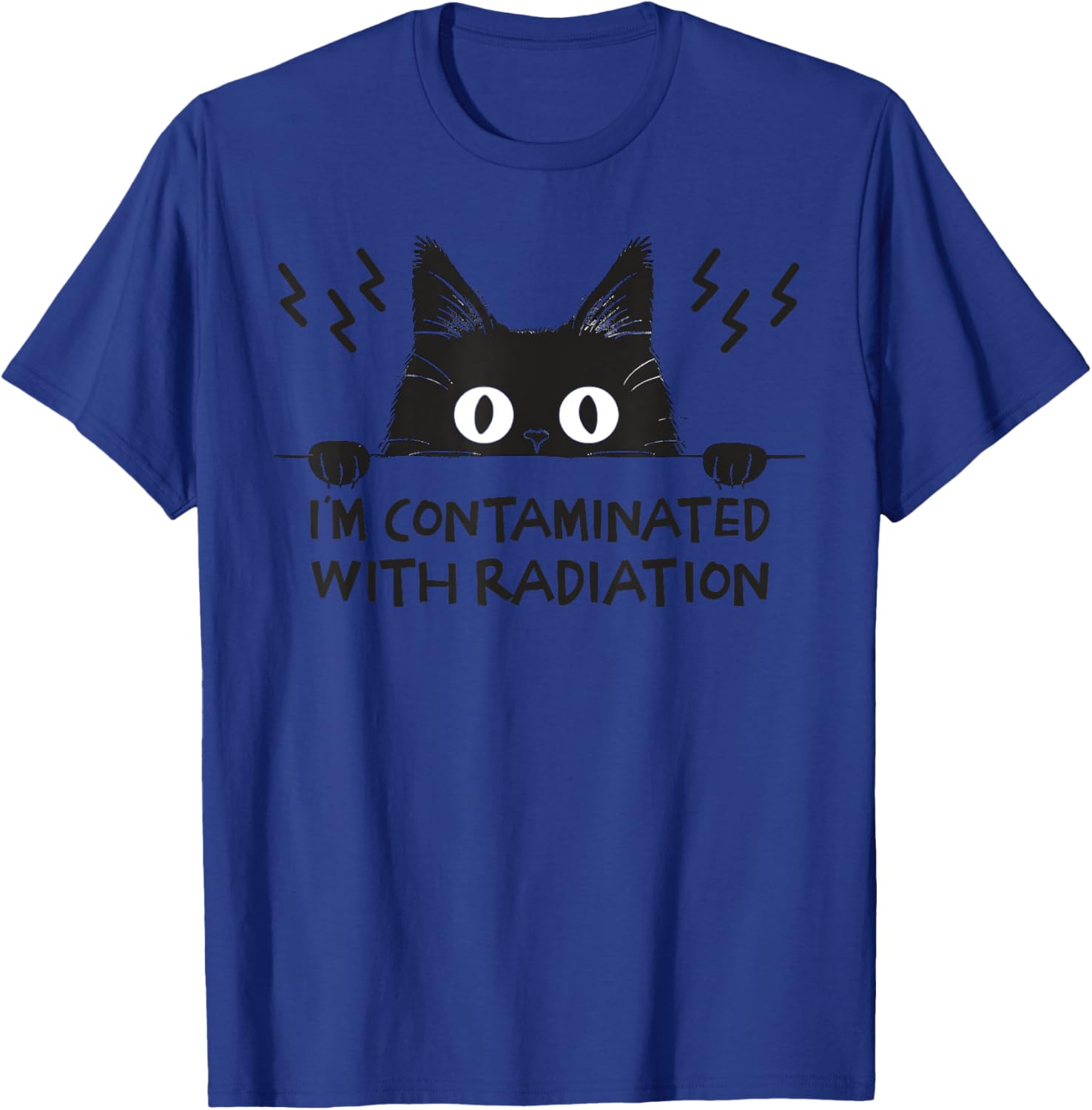 Radiation Contaminated Japanese Cat Meme T-Shirt for Cat Lovers - 8