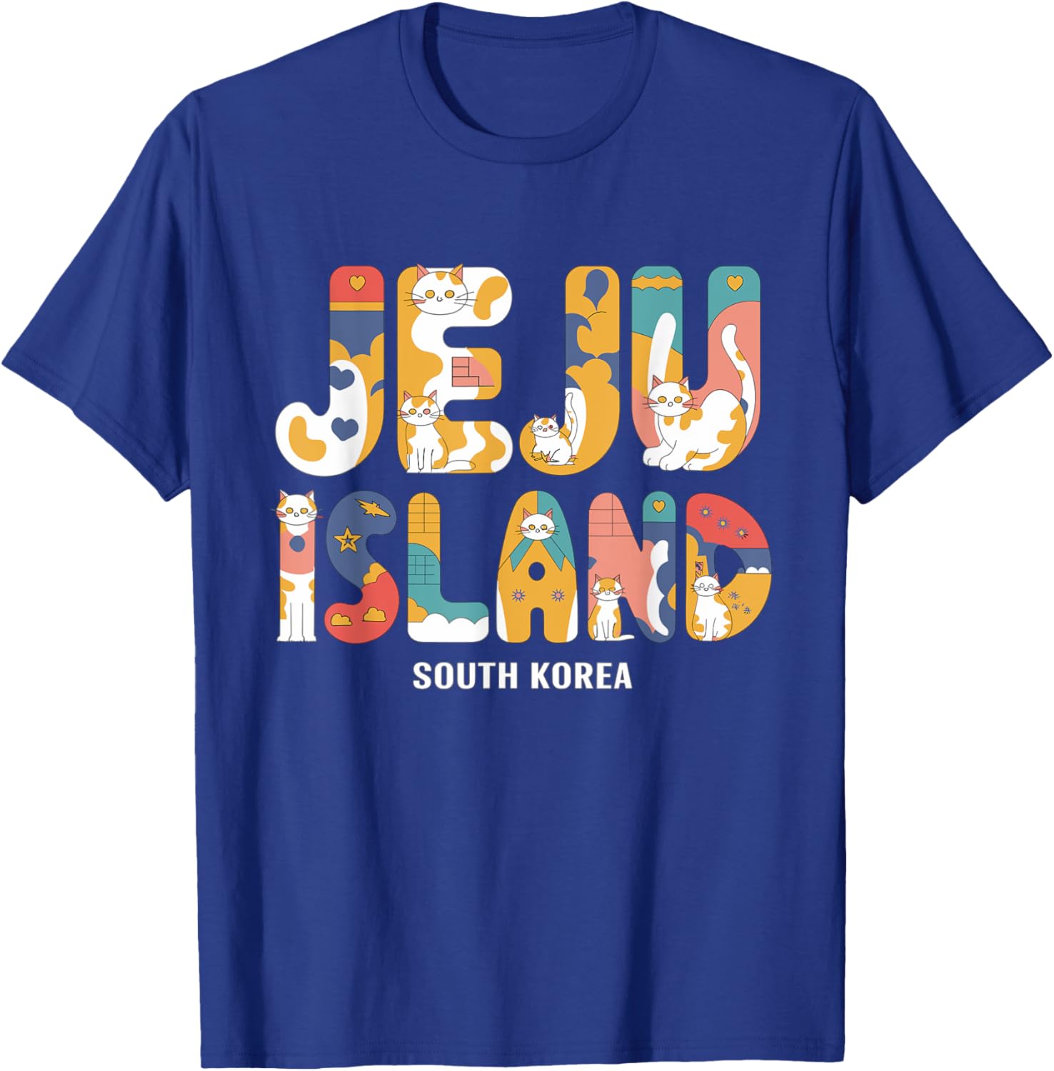 Adorable Cute Kitty Beach Vacation T-Shirt for Jeju Island Lovers - 4