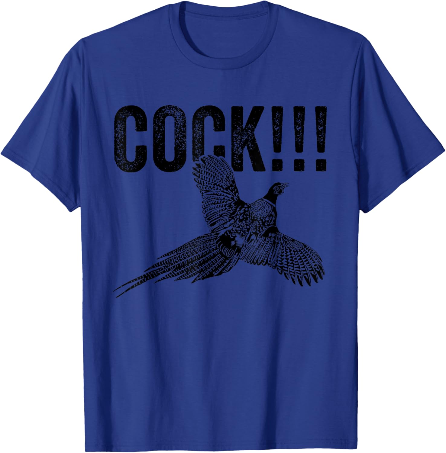 Funny Men's Cock Pheasant Hunting T-Shirt for Upland Hunters - 19