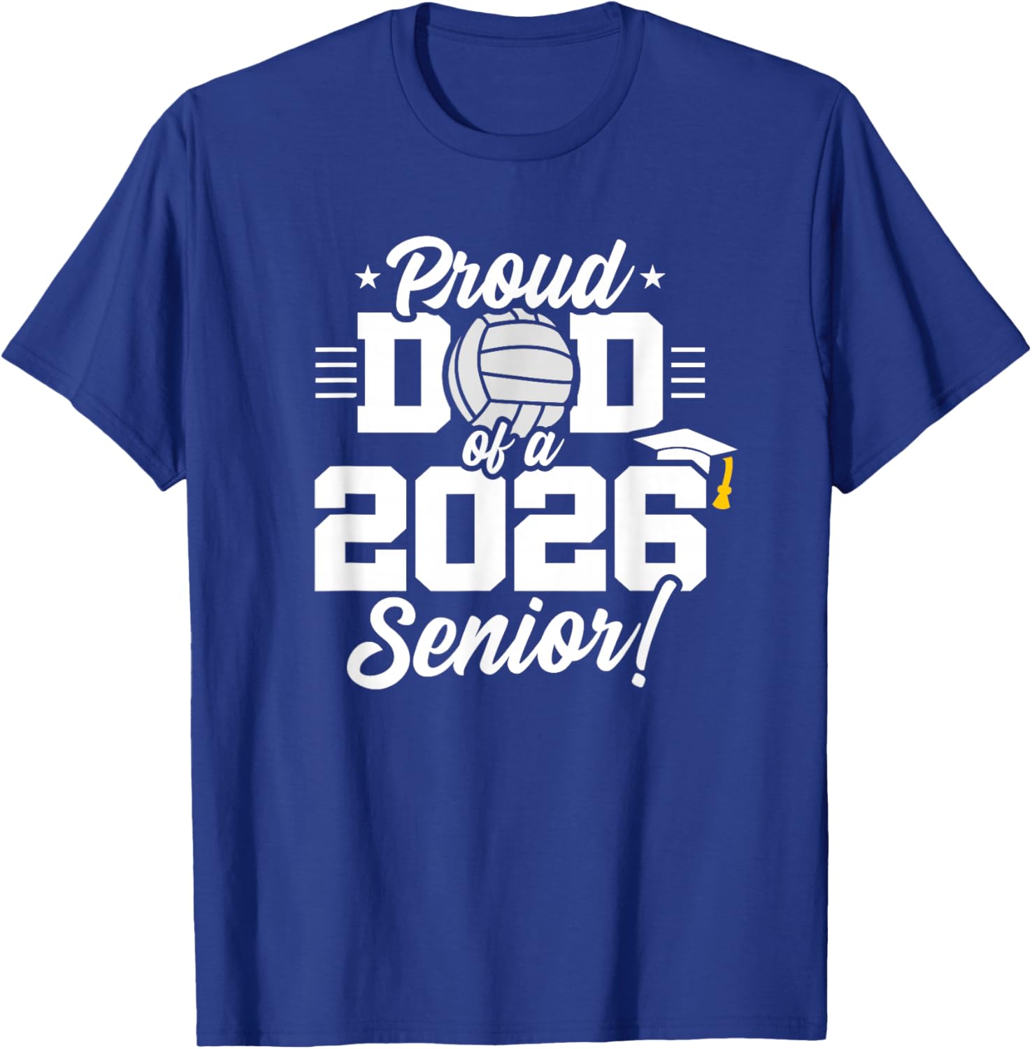 Class of 2026 Volleyball Dad Senior Year T-Shirt for Proud Parents - 2