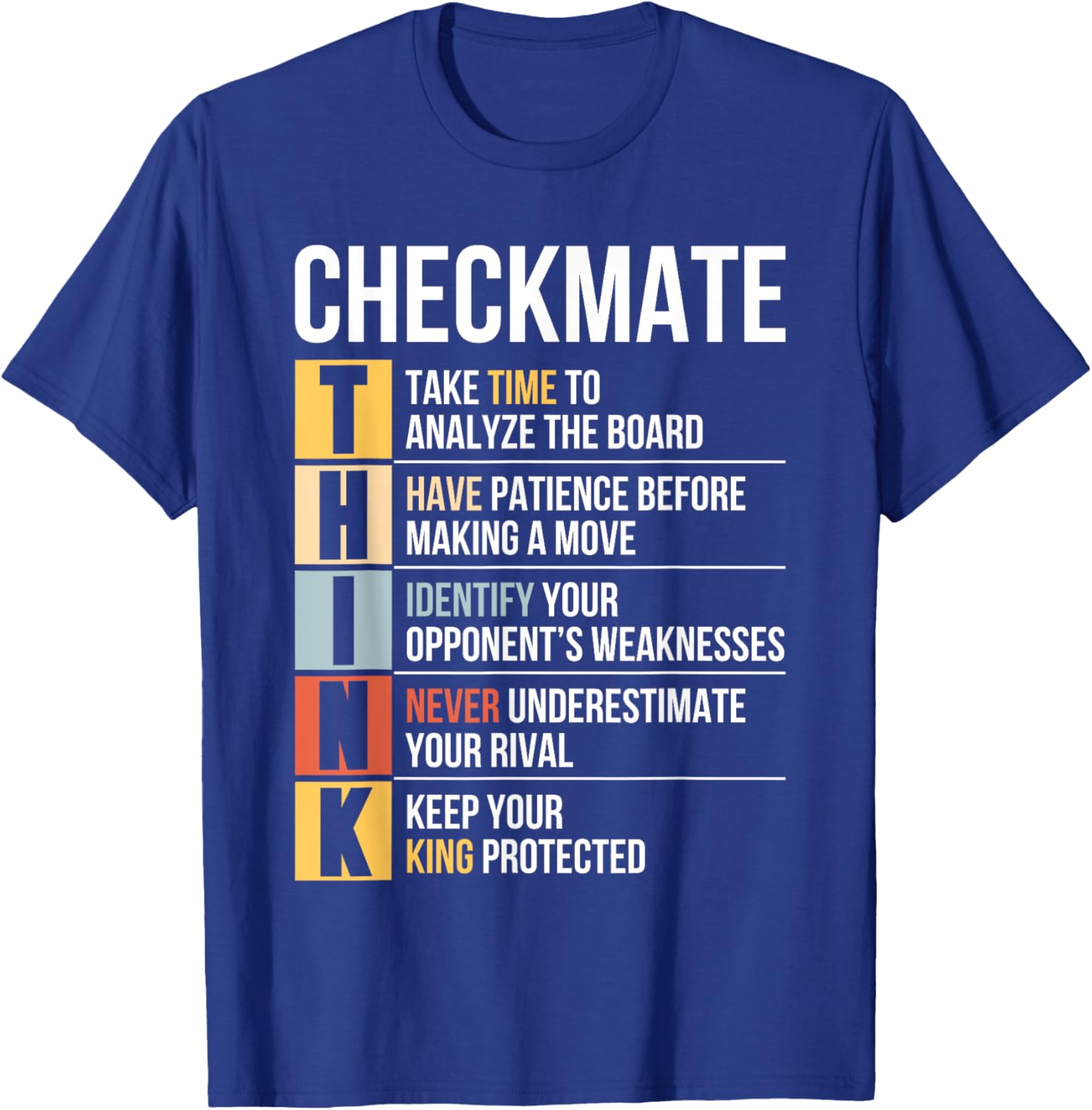 Funny Chess Player Checkmate Strategy Quote T-Shirt for Game Lovers - 3