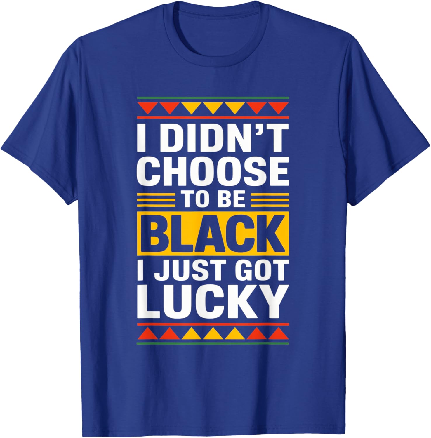 Inspirational I Didn't Choose to be Black Afro Black History T-Shirt - 6