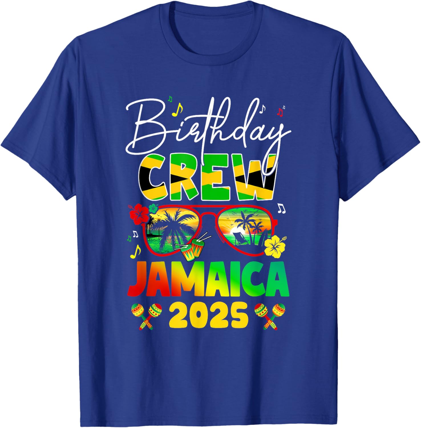 Birthday Crew Jamaica 2025 Birthday Girl Matching T-Shirt for Fun Parties - 12