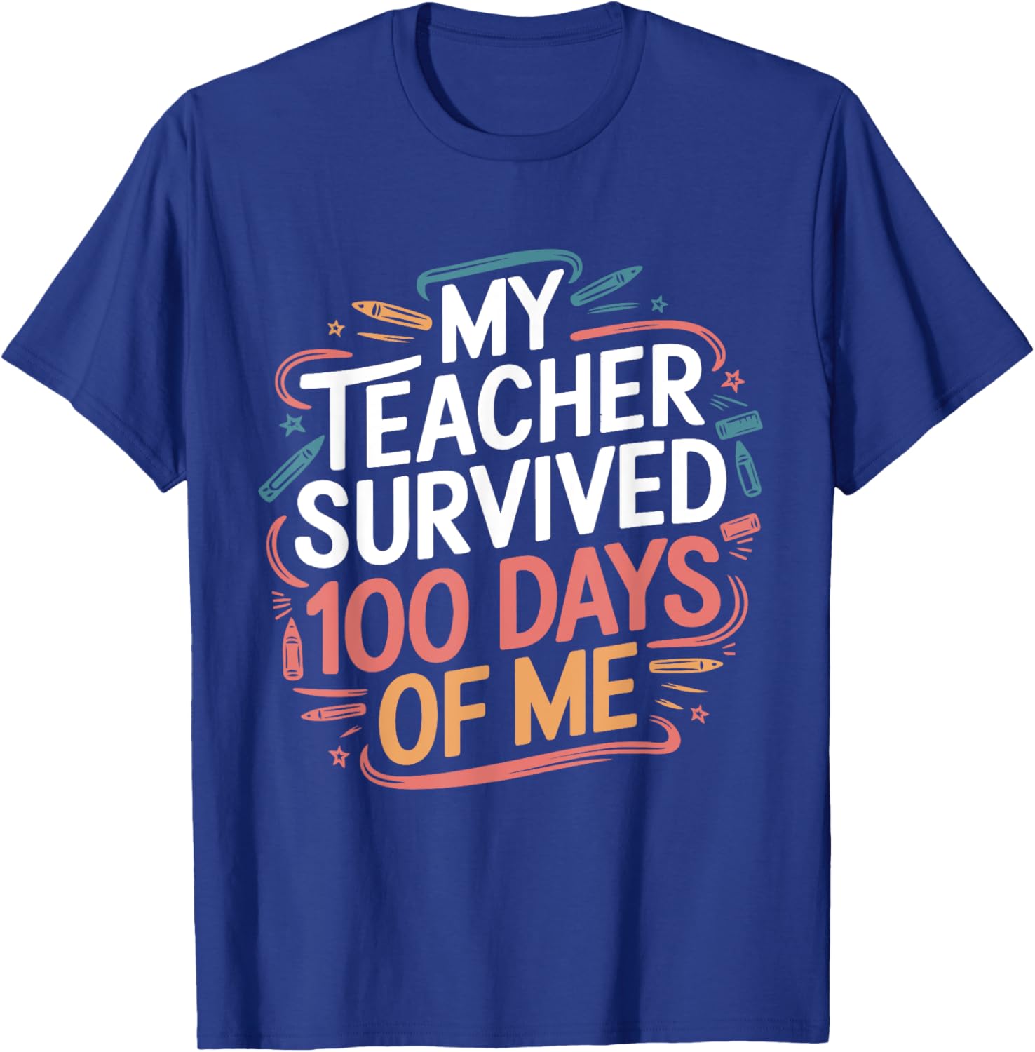 Funny Teacher 100 Days of School T-Shirt Gift for Educators - 22