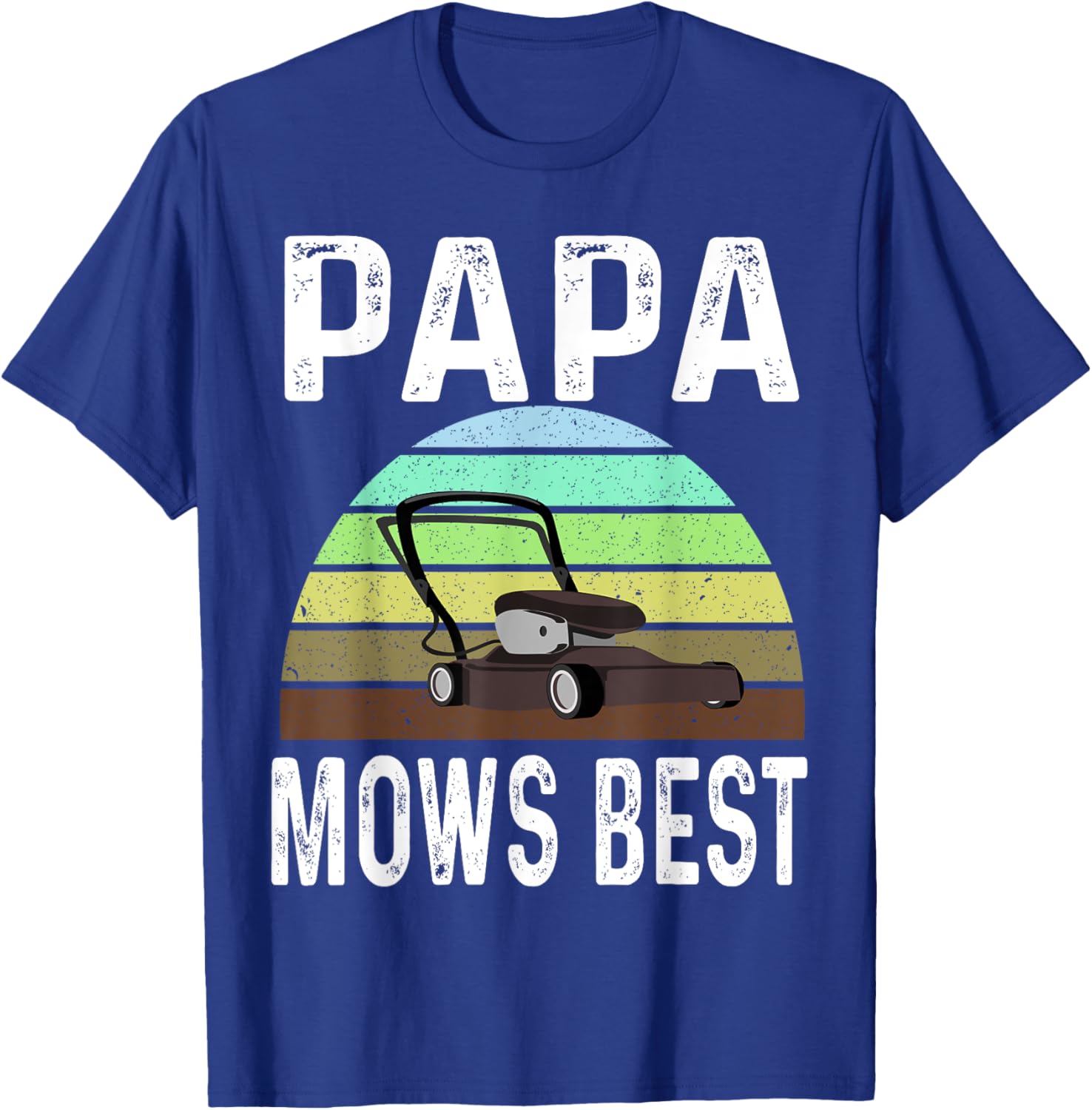 Funny Papa Mows Best Lawn Care Dad T-Shirt for Lawn Mowing Lovers - 12
