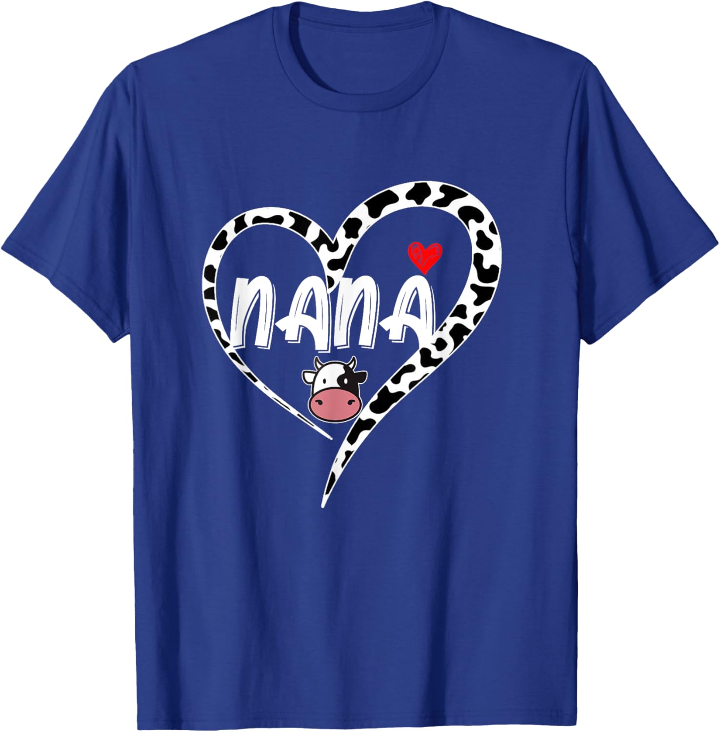 Nana Cow Print Heart T-Shirt Perfect for Mother's Day Gifts - 17