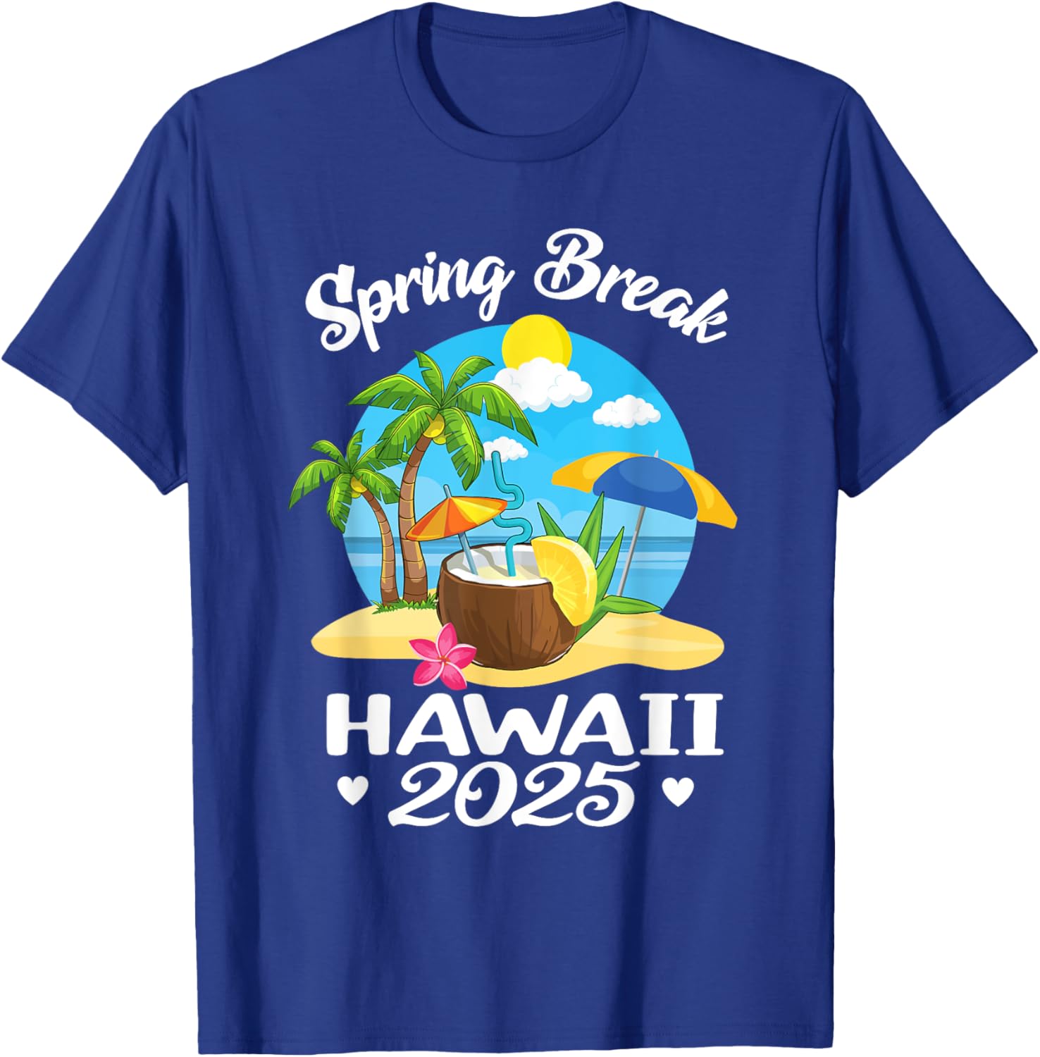 Hawaii 2025 Spring Break Family Beach T-Shirt for Fun School Vacations - 8