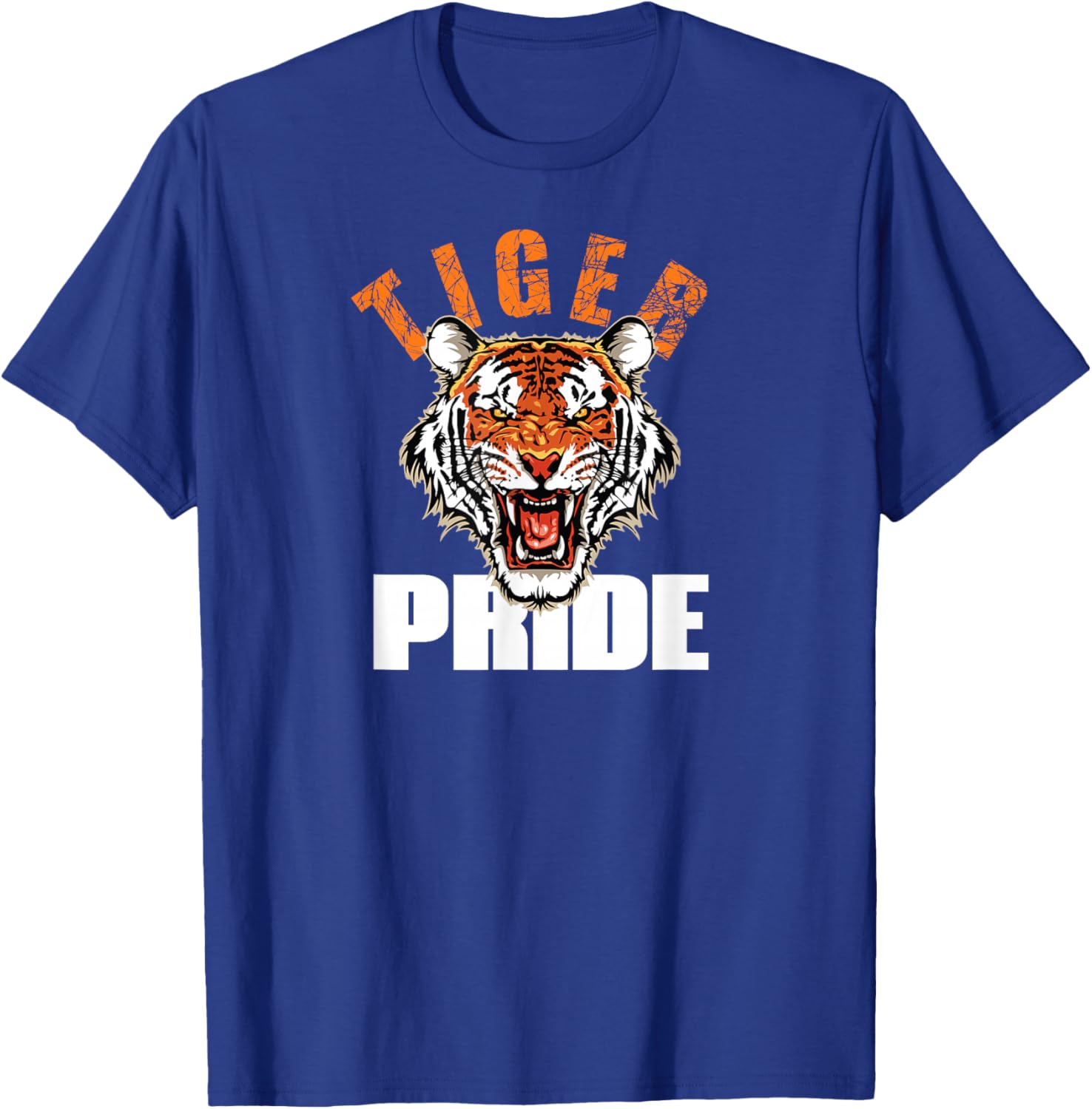 Retro Tiger Pride Vintage Mascot T-Shirt for School Sports Teams - 9