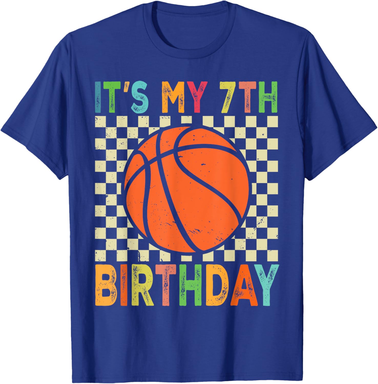 7th Birthday Basketball T-Shirt for Young Players and Fans - 13