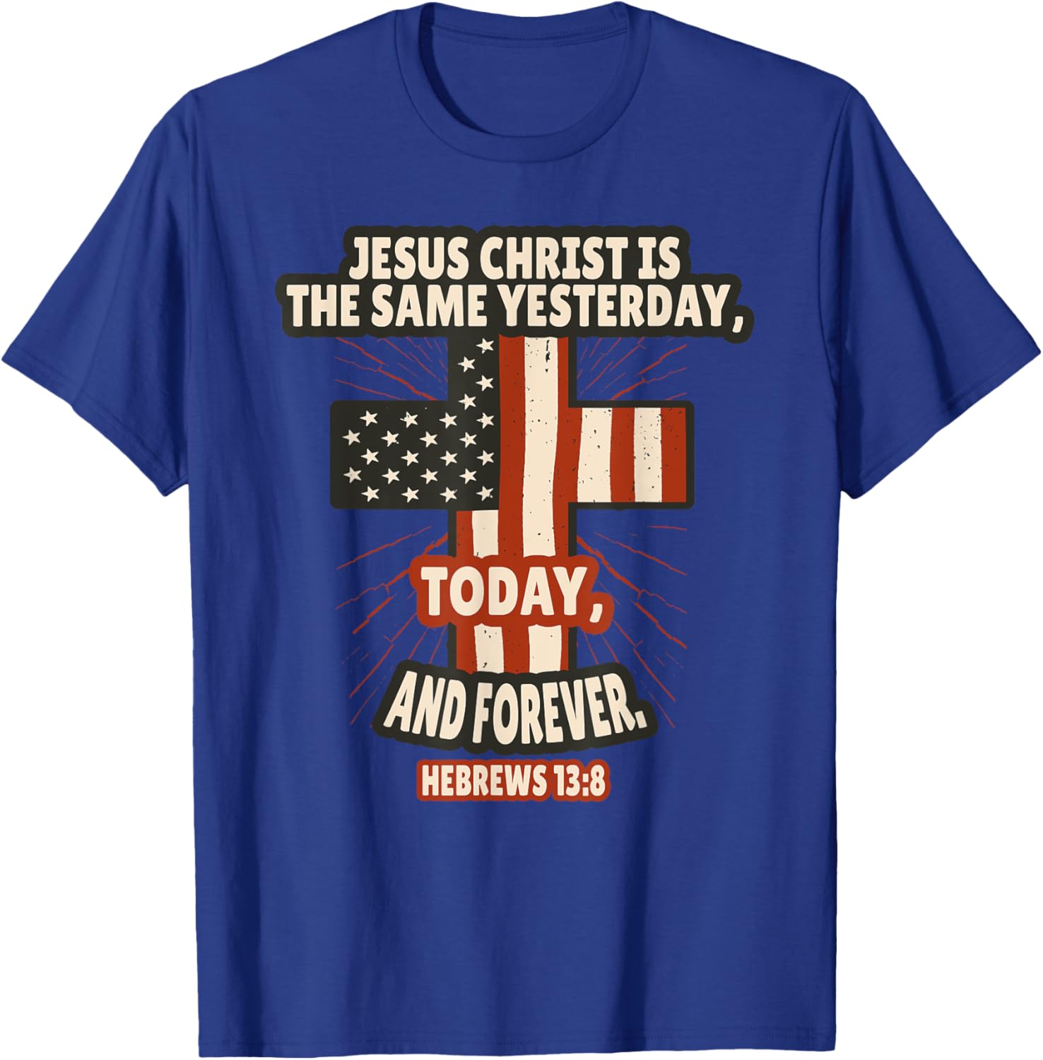 Hebrews 13:8 Inspirational Bible Verse T-Shirt for Faith-Filled Style - 7