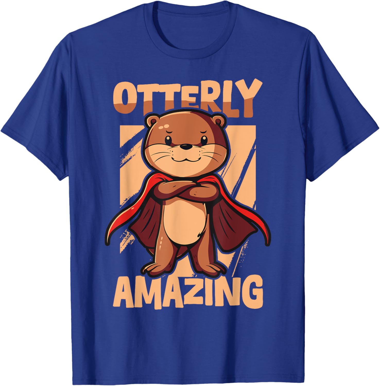 Otterly Amazing Superhero Cape T-Shirt for Kids - Perfect Gift for Otter Lovers - 2