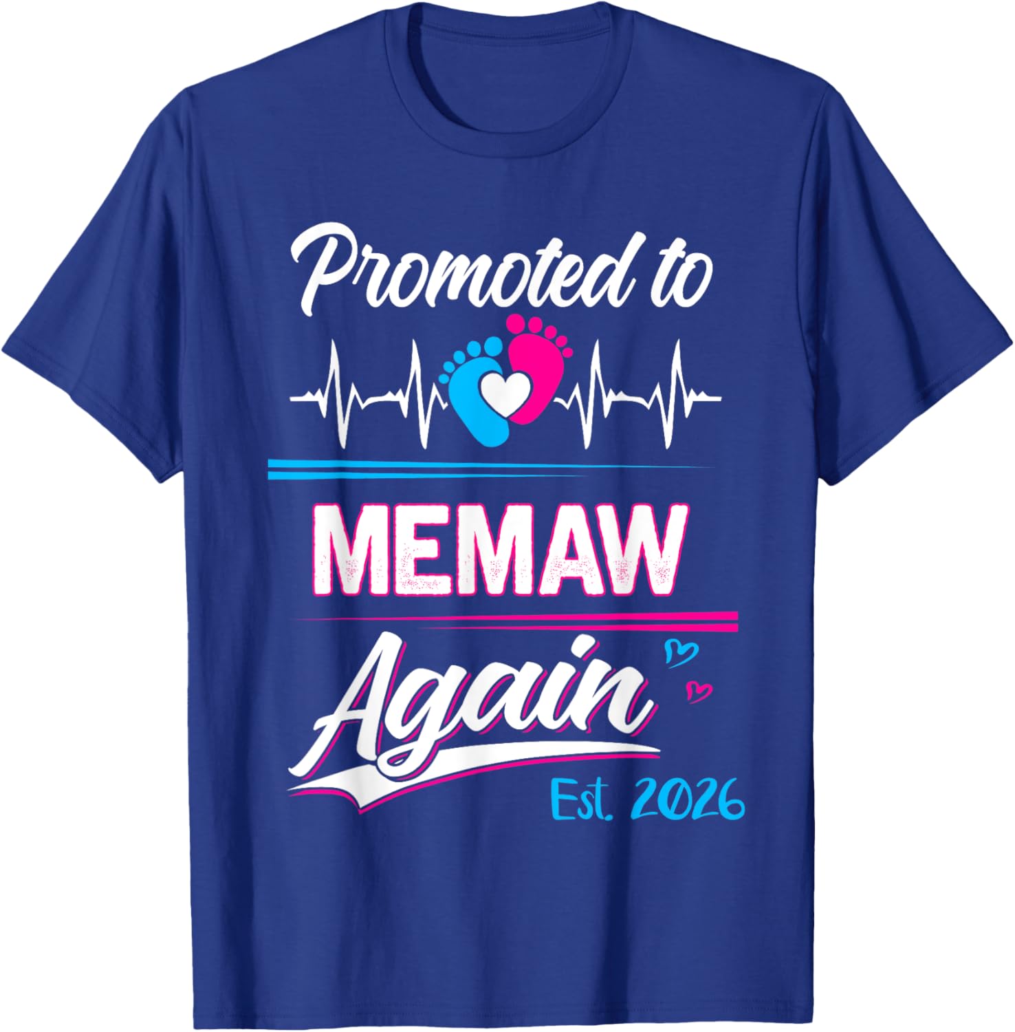Promoted to Memaw Again 2026 Funny Pregnancy Announcement T-Shirt - 6
