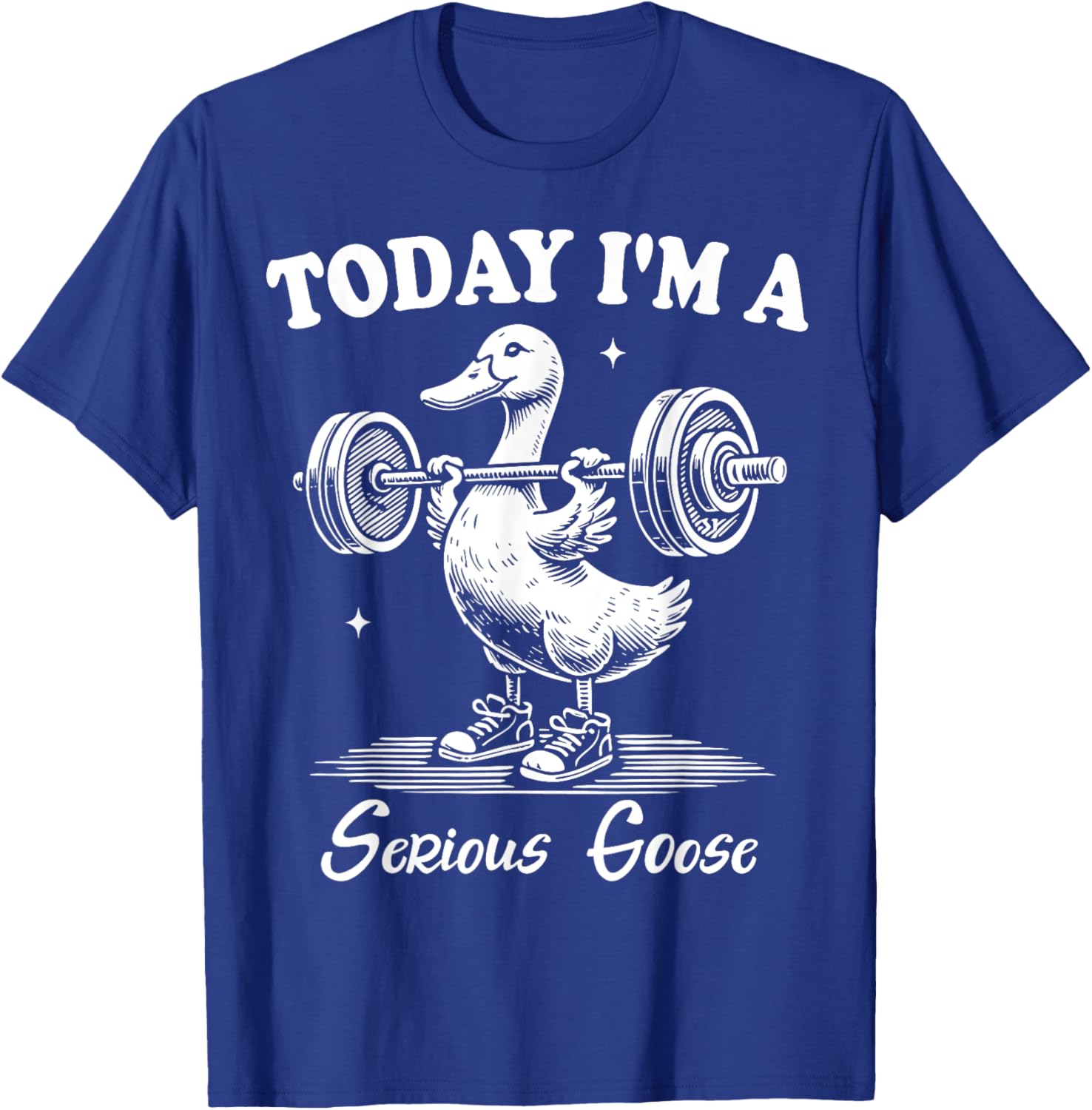 Funny Serious Goose Gym Fitness T-Shirt for Lifting Weights Lovers - 26