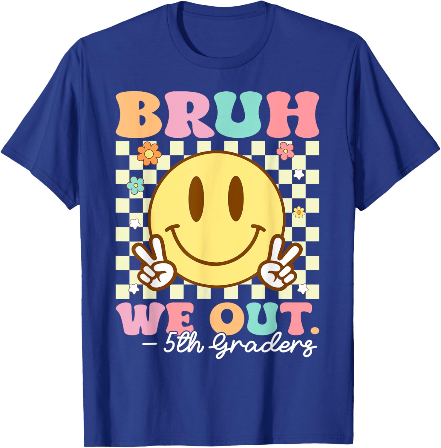 Bruh We Out Class of 2025 5th Grade Graduation T-Shirt for Kids - 8