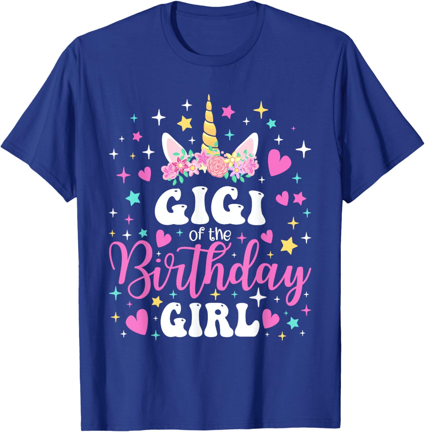 Unicorn Gigi Birthday Girl Family Matching Party Tee for Kids and Adults - 5