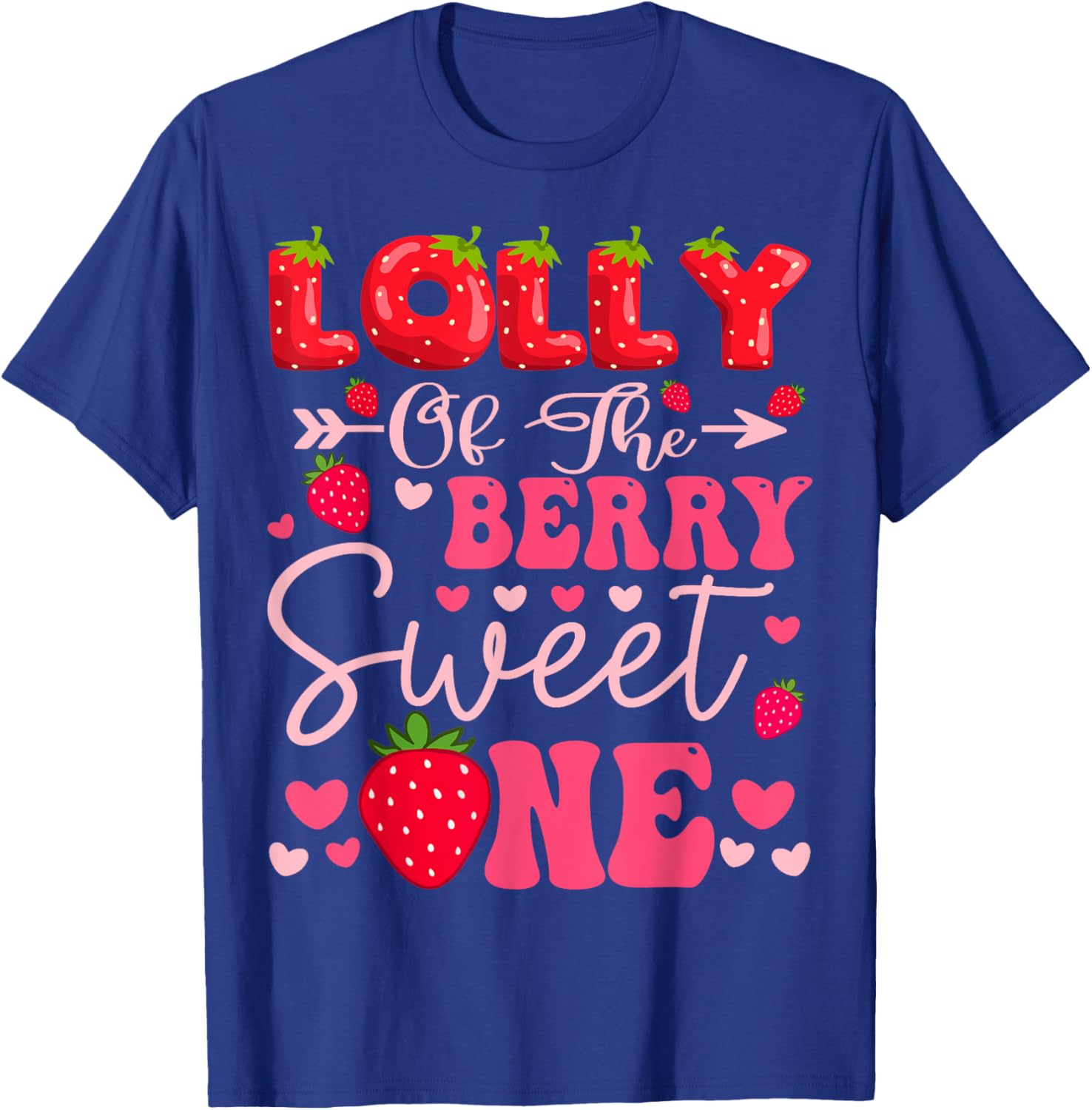 Sweet One Strawberry 1st Birthday Girl T-Shirt for Cute Celebrations - 9
