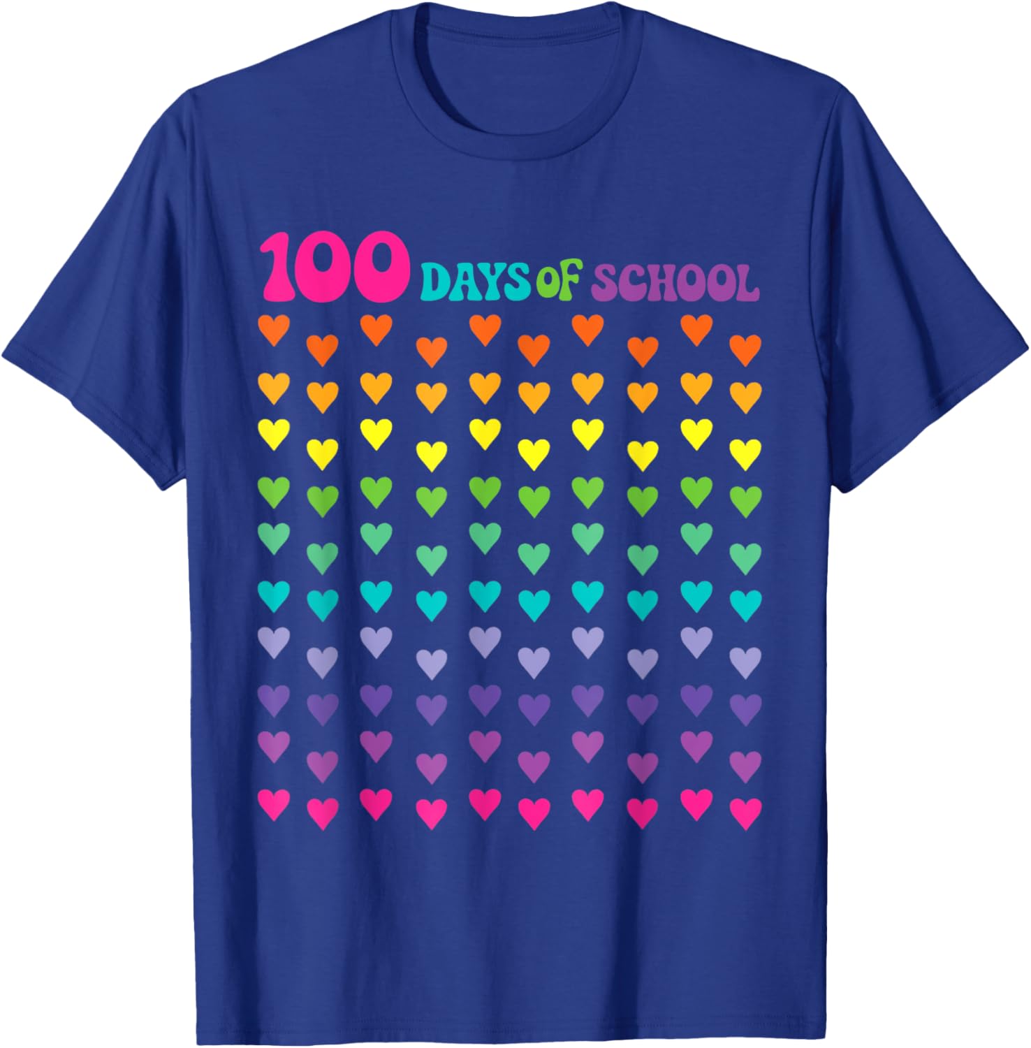 100th Day of School T-Shirt for Kids - Fun Math Numbers Design - 21