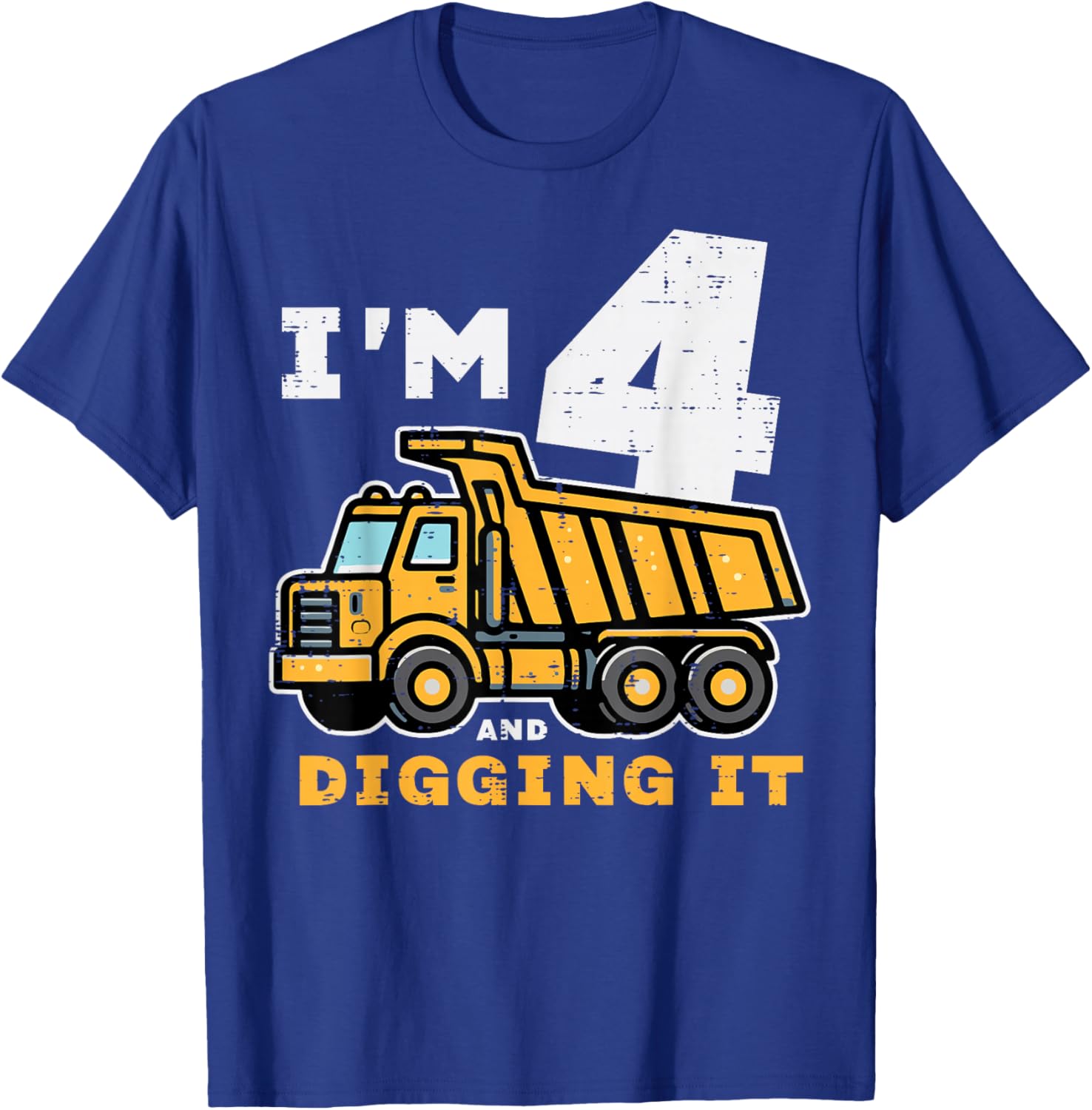 Cute 4th Birthday Dump Truck T-Shirt for Kids - Digging It Design - 2