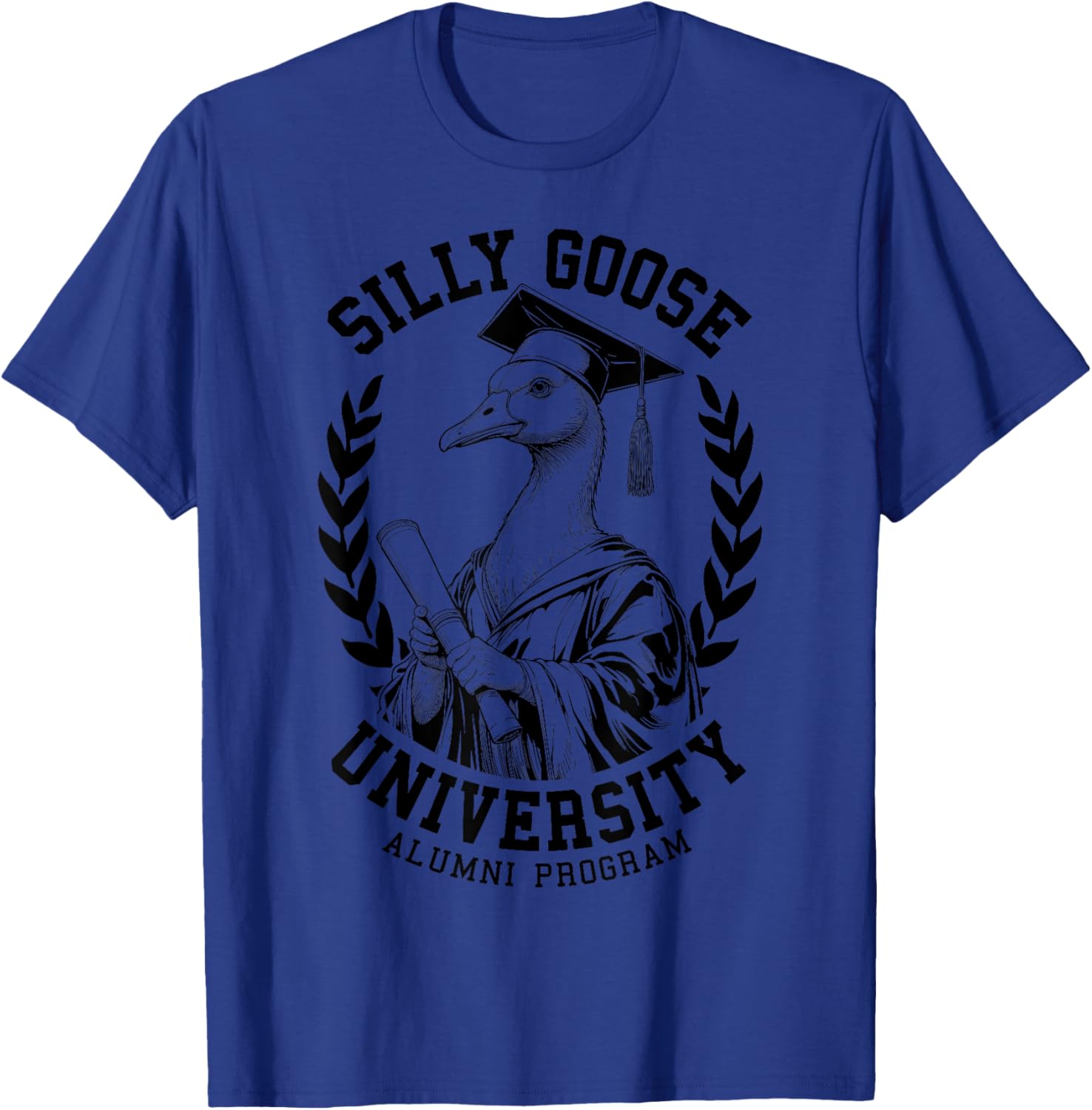 Silly Goose University Funny Alumni Varsity T-Shirt for Graduates - 21