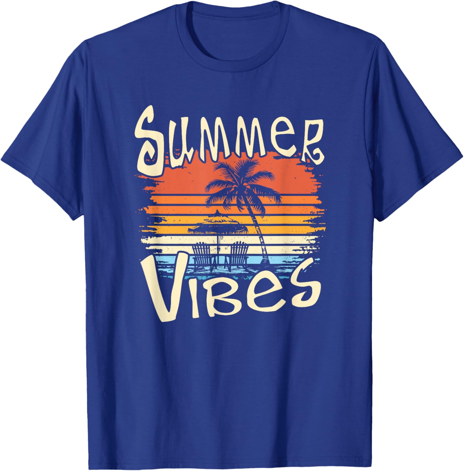 Summer Vibes Retro Palm Tree T-Shirt for Fun and Stylish Days - 1