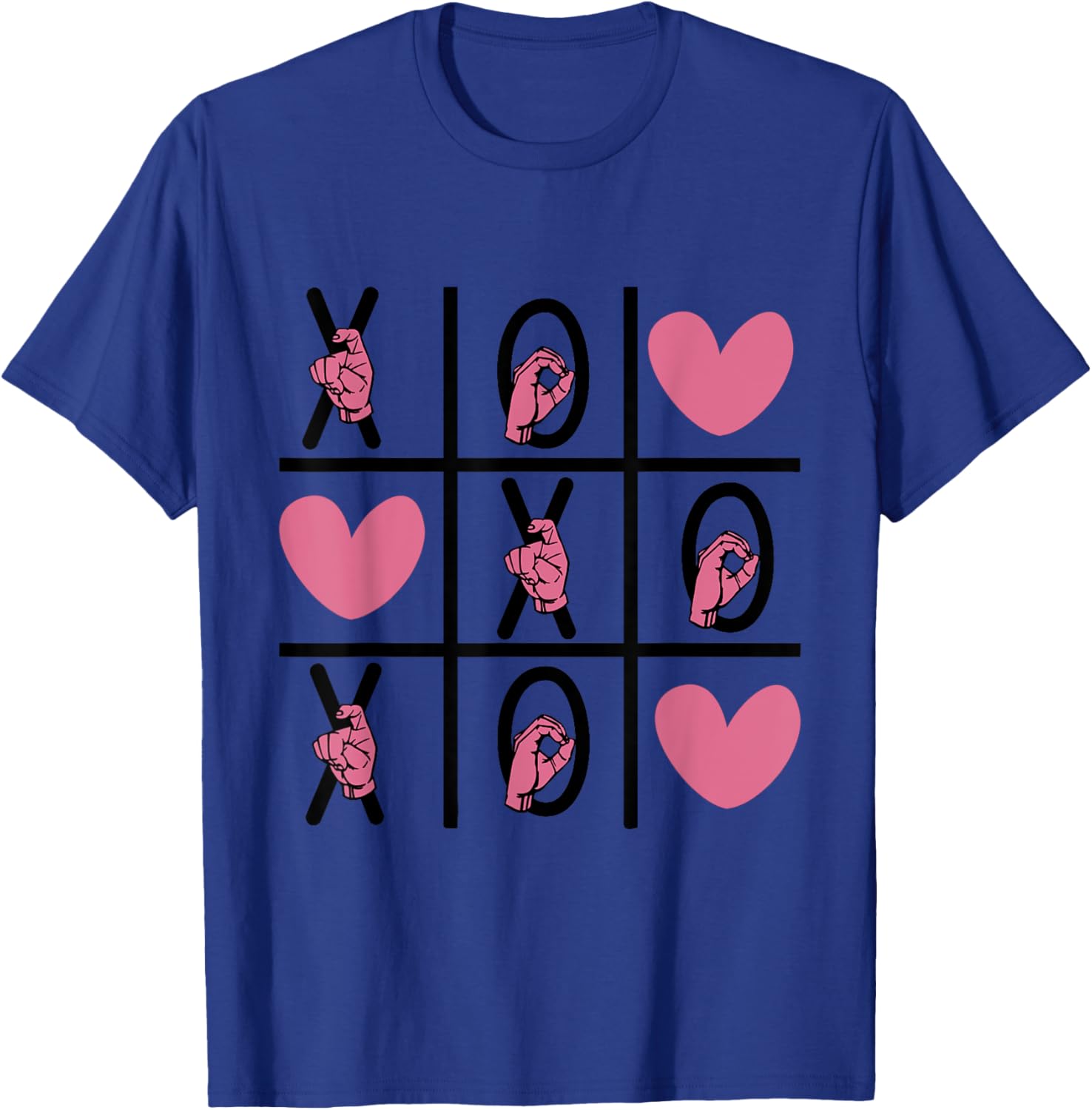 ASL Love Hand Sign Valentine's Day T-Shirt for Deaf Community XOXO - 15